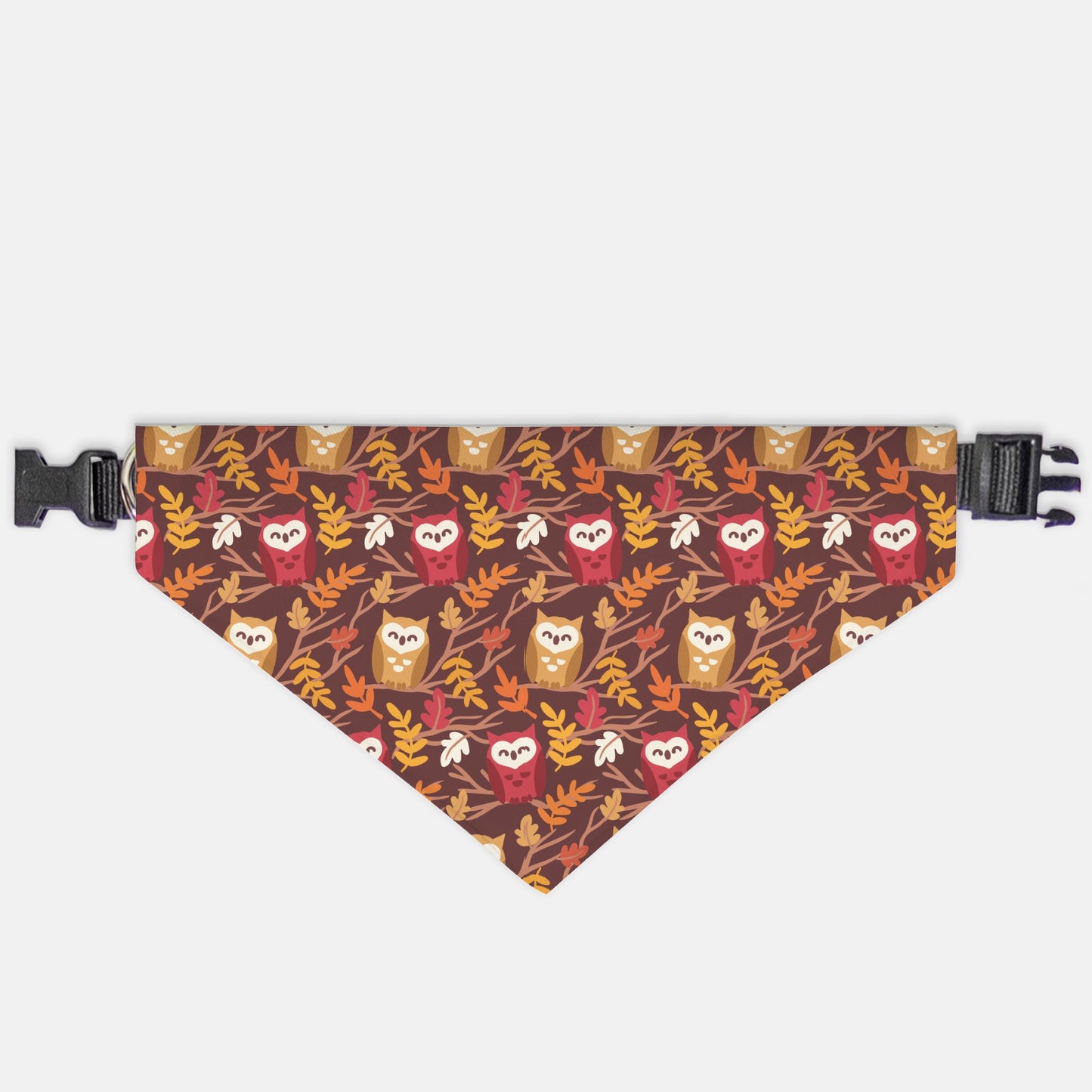 Fall Owls Adjustable Collar Dog Bandana - Apawry Pup