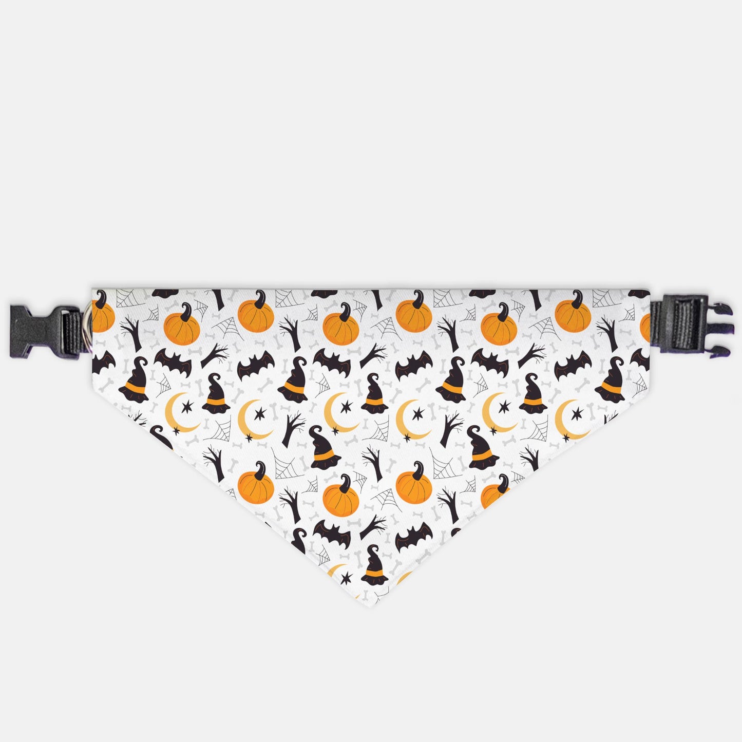 Halloween Ghouls & Pumpkins Adjustable Collar Dog Bandana - Apawry Pup