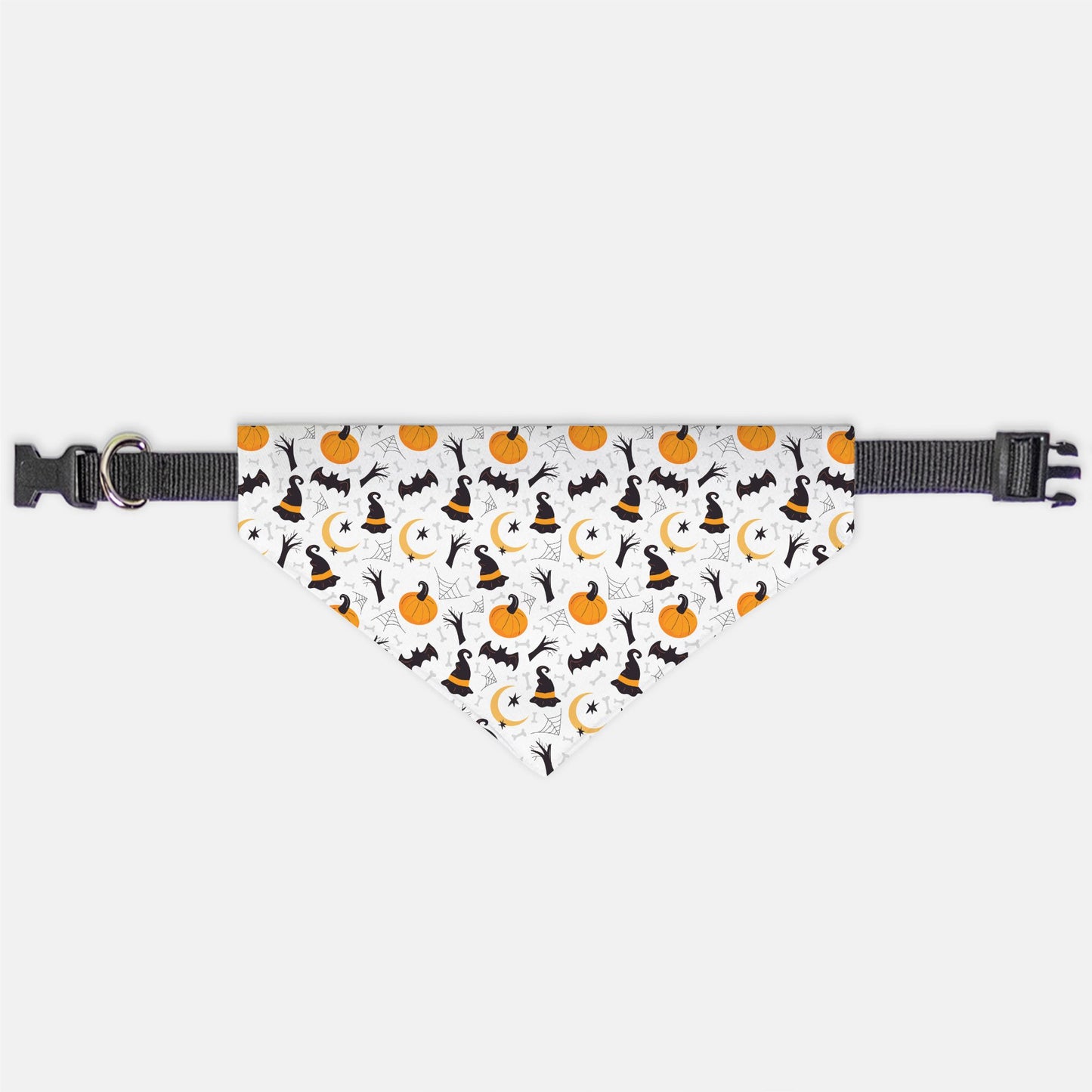 Halloween Ghouls & Pumpkins Adjustable Collar Dog Bandana - Apawry Pup
