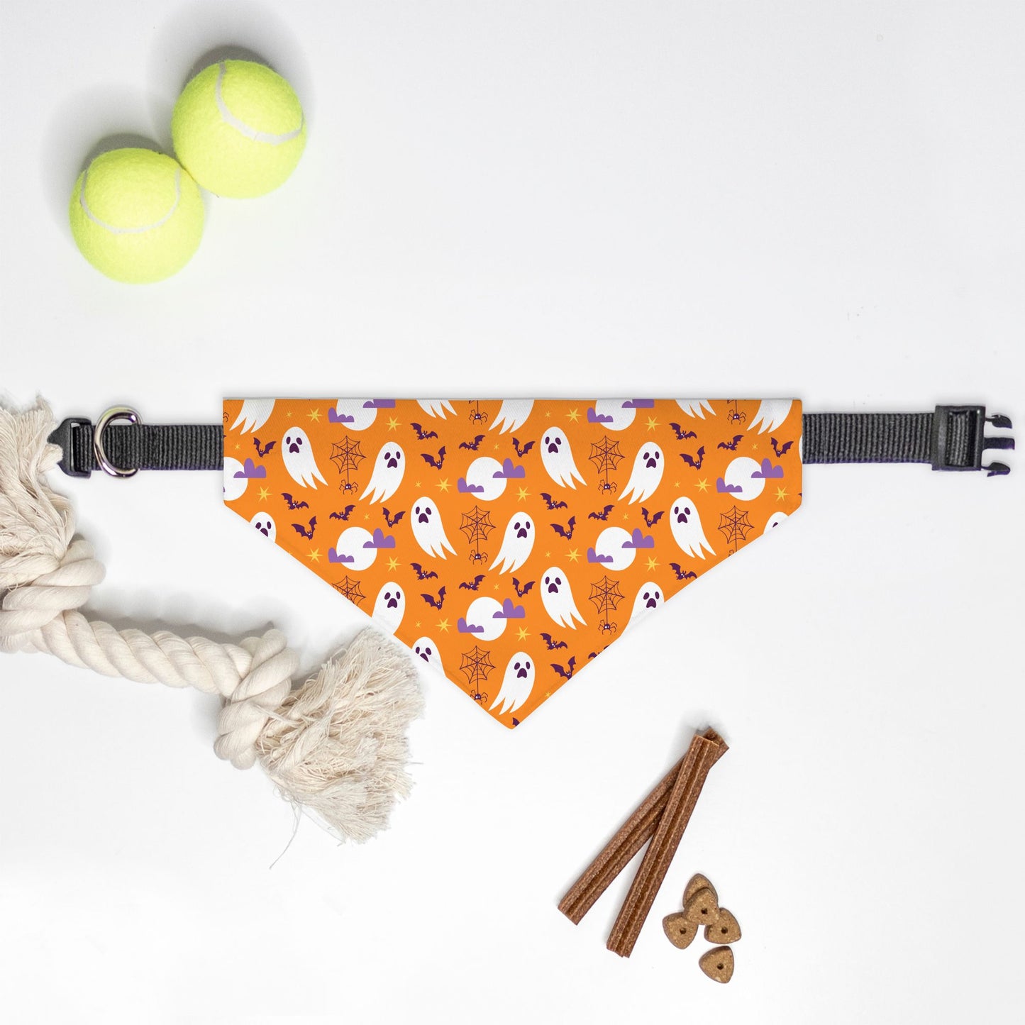 Halloween Boo Adjustable Collar Dog Bandana - Apawry Pup