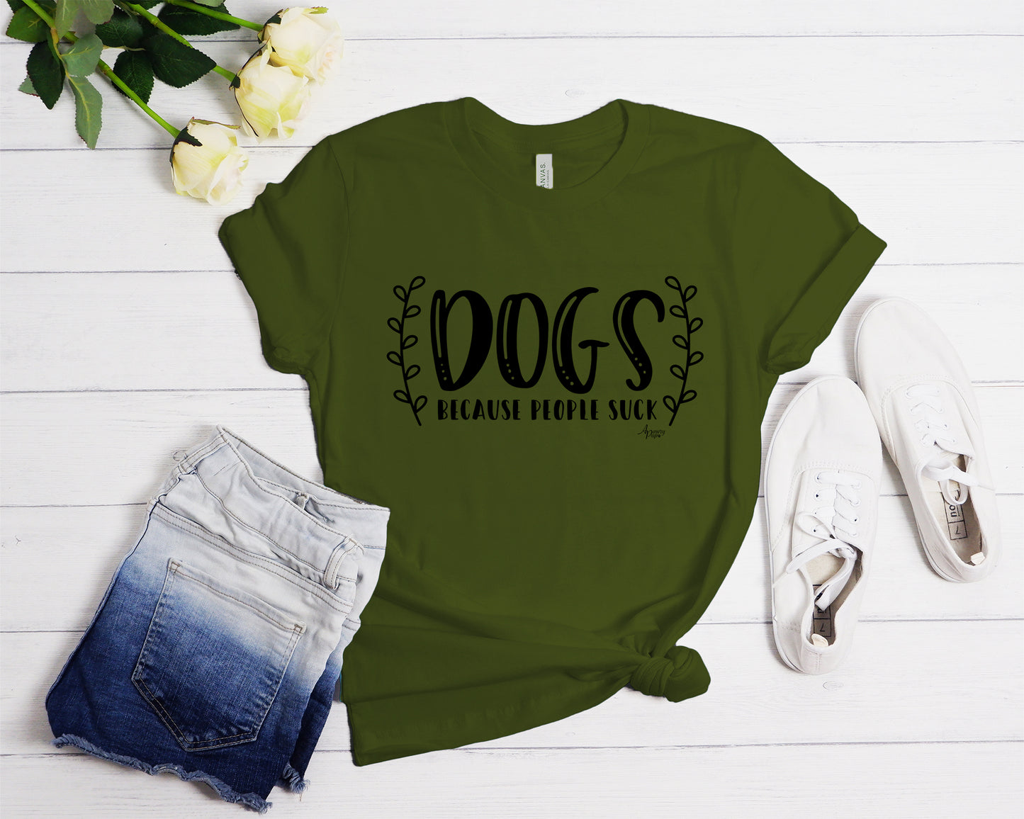 Dogs Because People Suck Tee - Apawry Pup