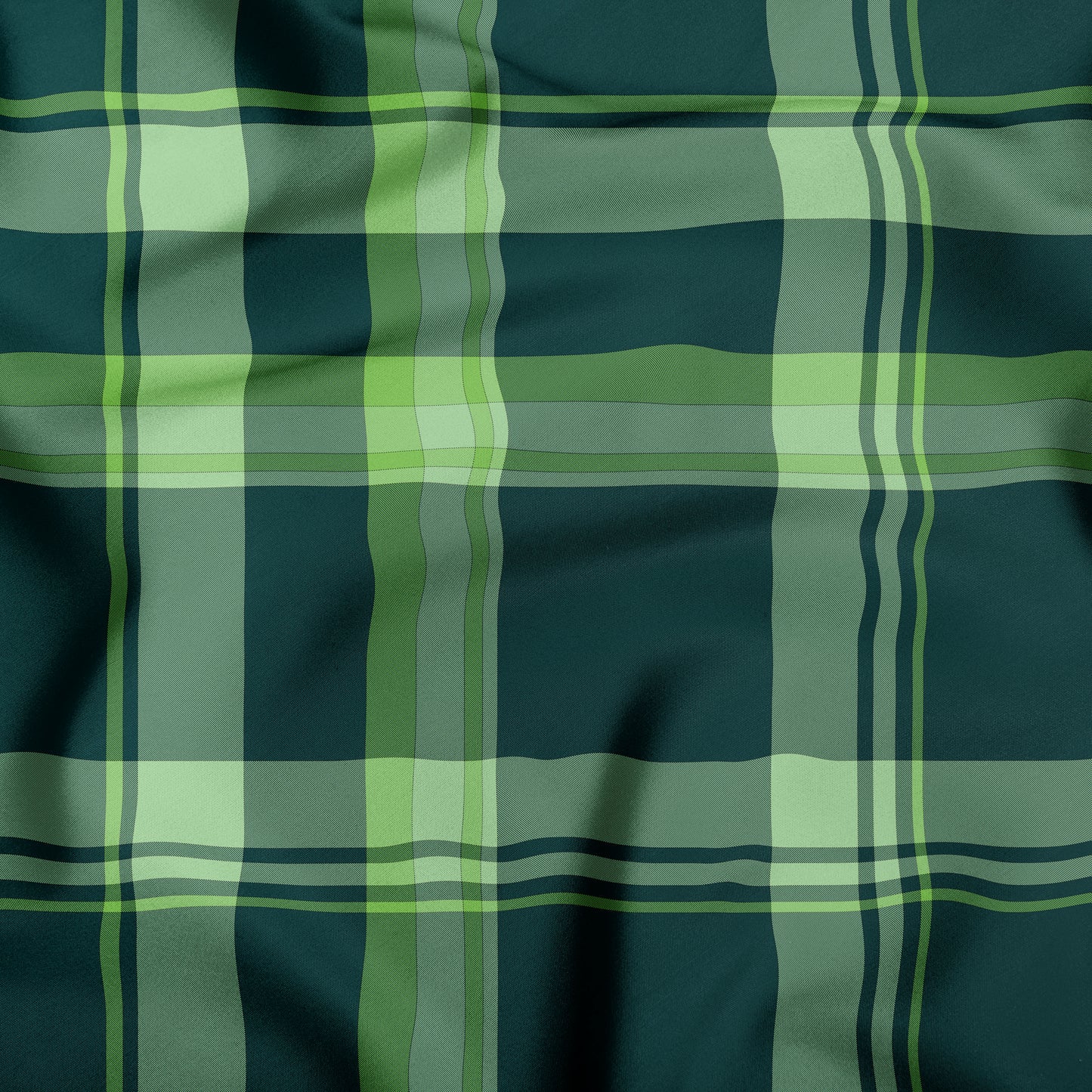 Teal Mint And Lime Green Plaid Dog Bandana - Apawry Pup