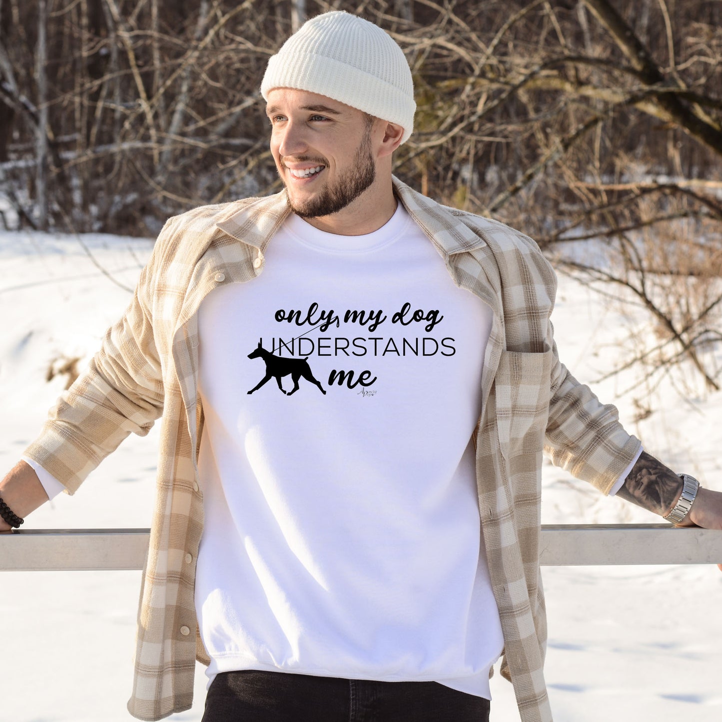 Only My Dog Understands Me Crewneck Sweatshirt - Apawry Pup
