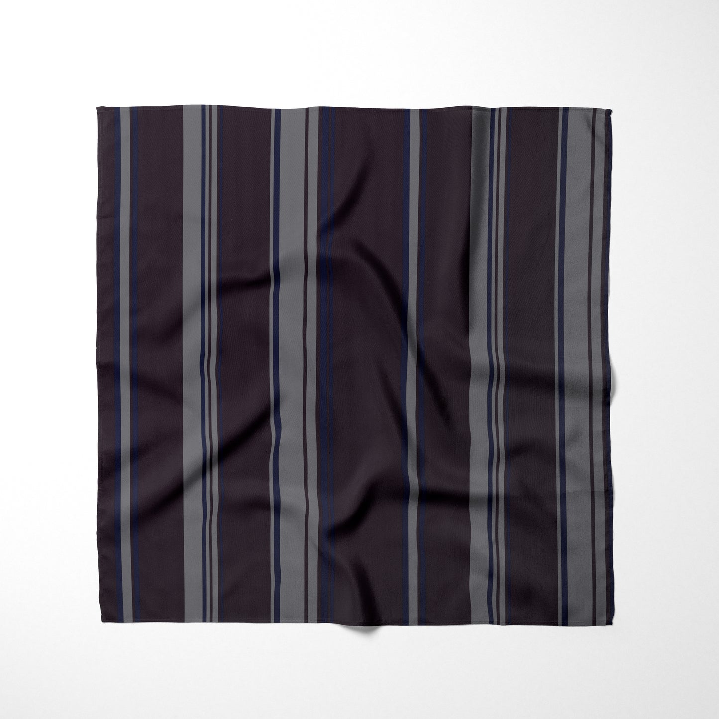 Burgandy Grey And Navy Blue Striped Dog Bandana - Apawry Pup