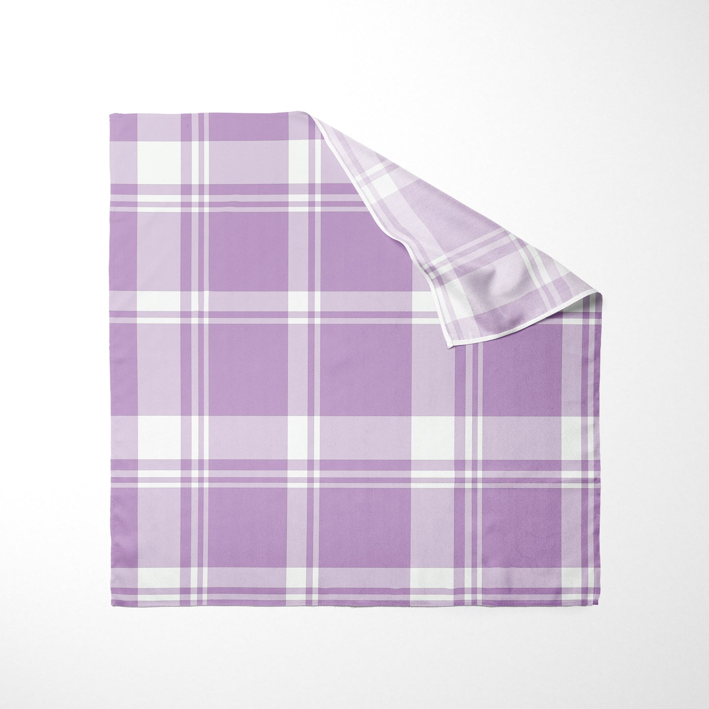 Light Purple And White Plaid Dog Bandana - Apawry Pup