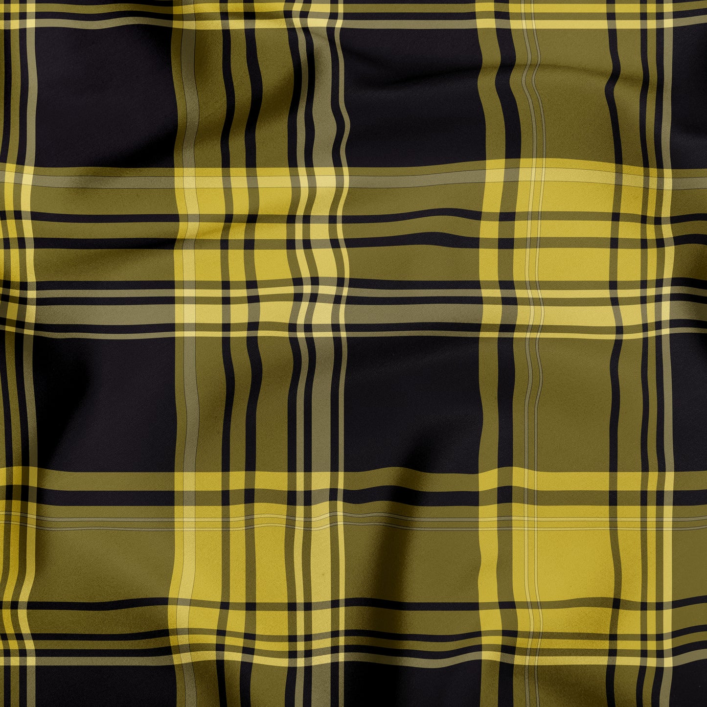 Mustard Yellow And Black Plaid Dog Bandana - Apawry Pup