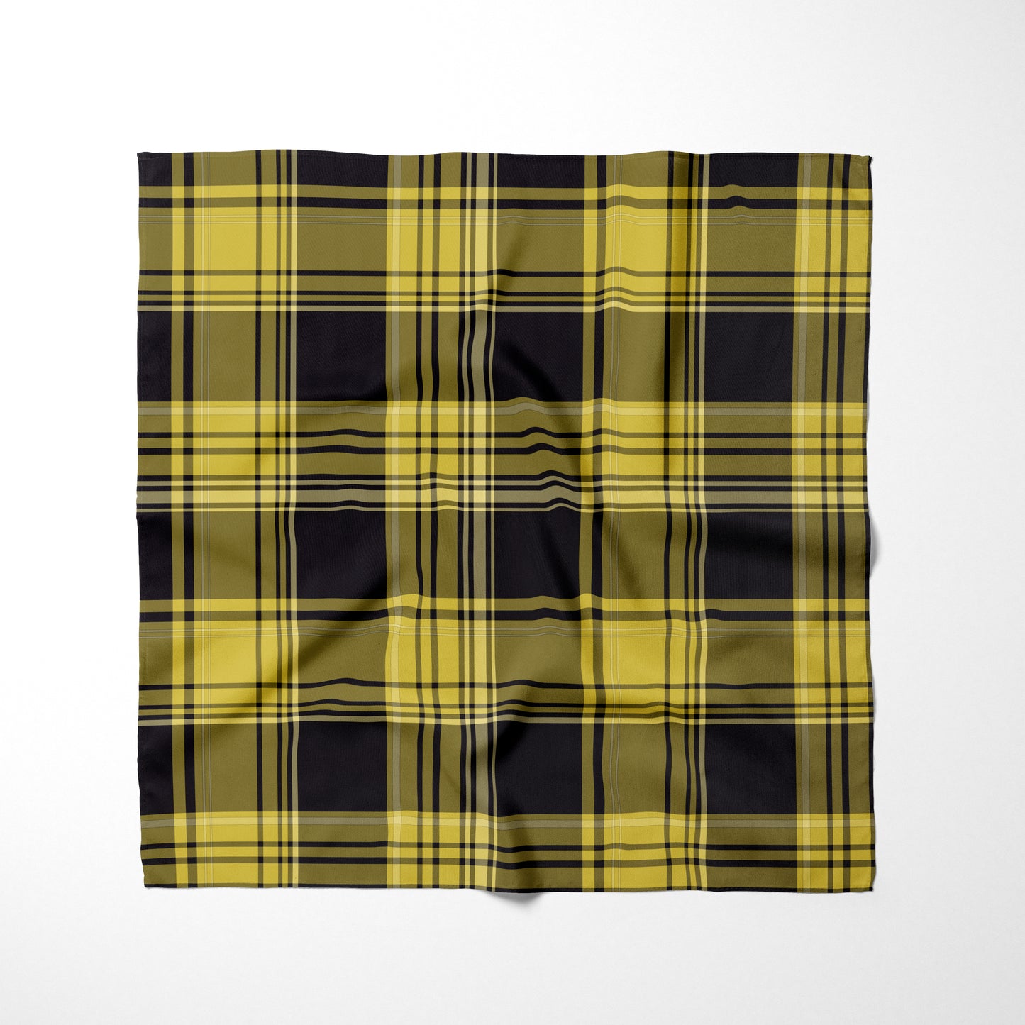 Mustard Yellow And Black Plaid Dog Bandana - Apawry Pup