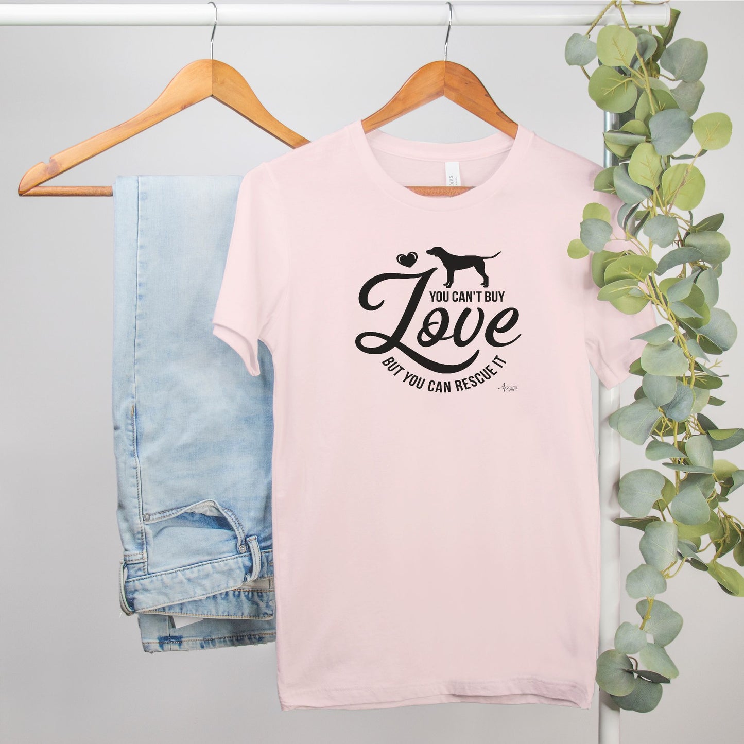 You Can't Buy Love But You Can Rescue It Tee - Apawry Pup