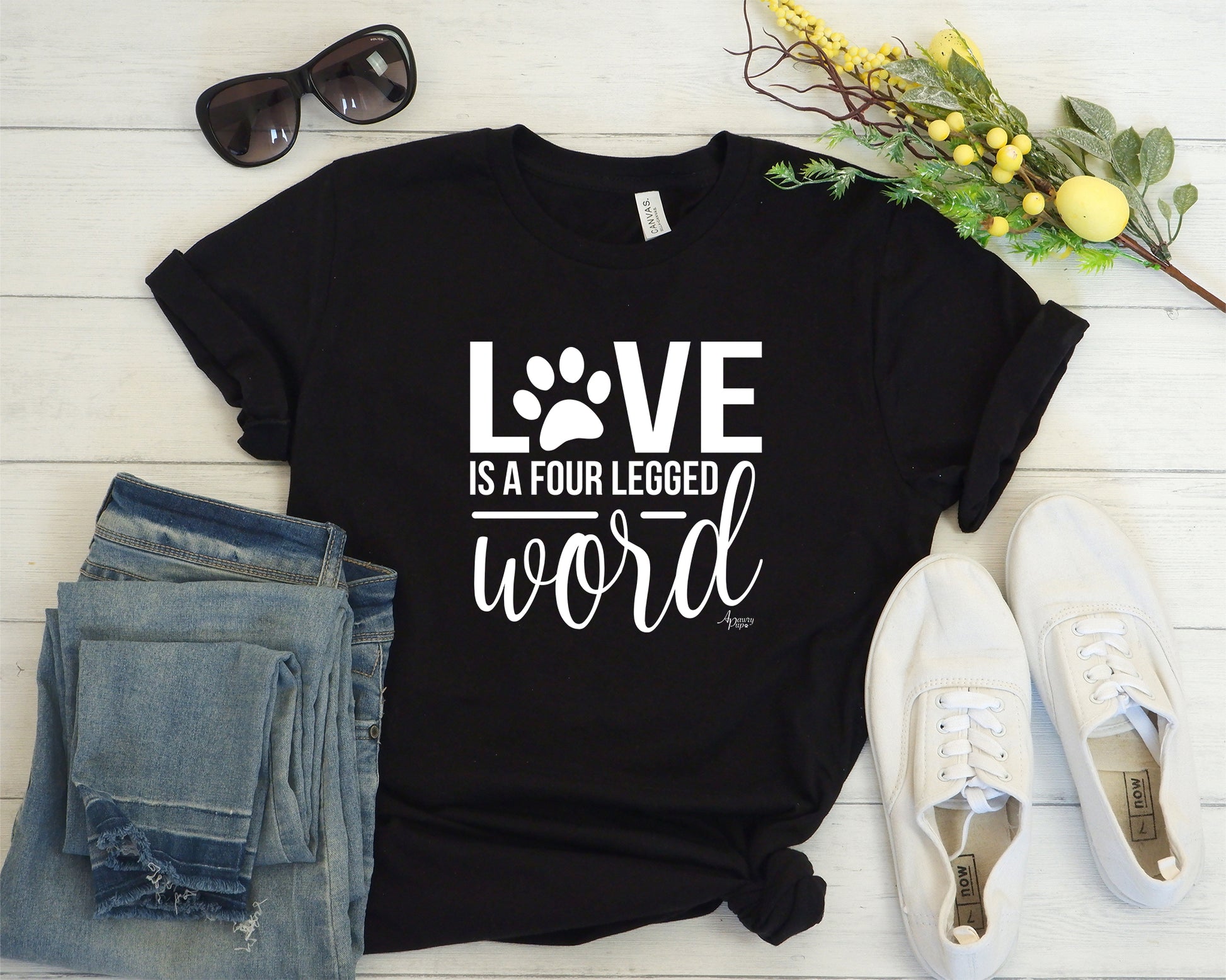 Love Is A Four Legged Word Unisex Tee - Apawry Pup