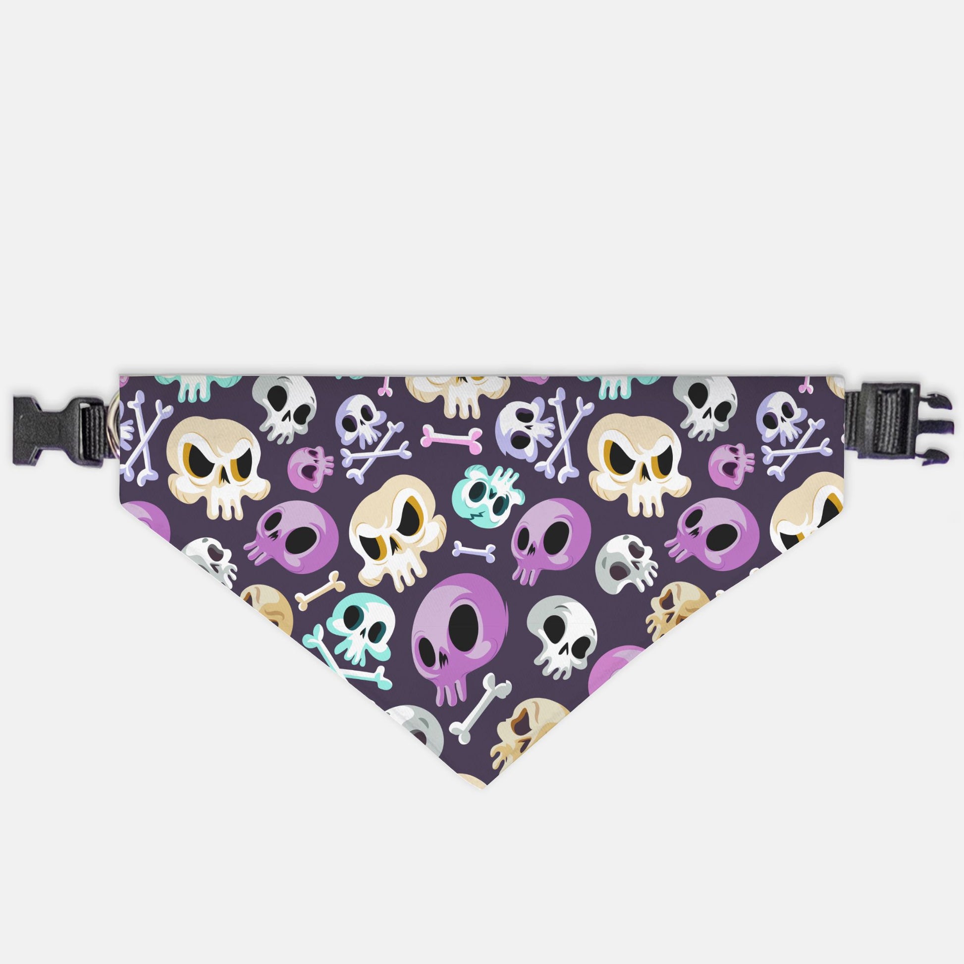 Halloween Skulls Adjustable Collar Dog Bandana - Apawry Pup