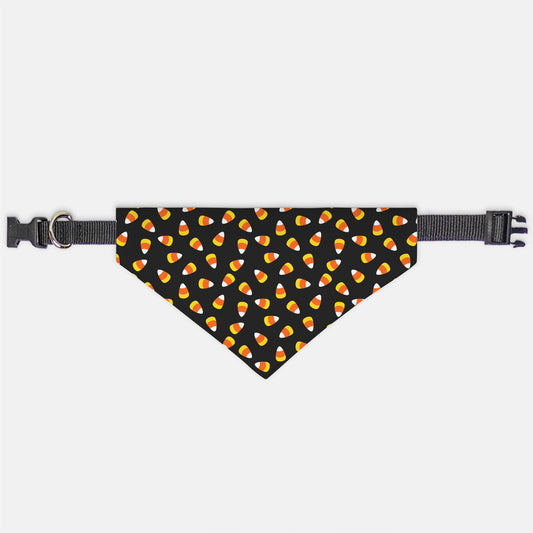 Fall Candy Corn Adjustable Collar Dog Bandana - Apawry Pup