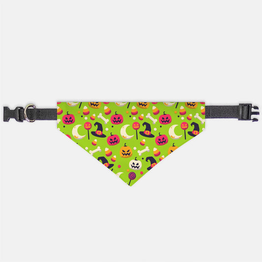 Halloween Trick or Treat Adjustable Collar Dog Bandana - Apawry Pup