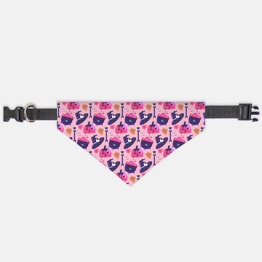 Halloween Witching Hour Adjustable Collar Dog Bandana - Apawry Pup