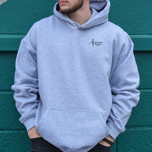 Heather Grey Apawry Pup Hoodie - Apawry Pup