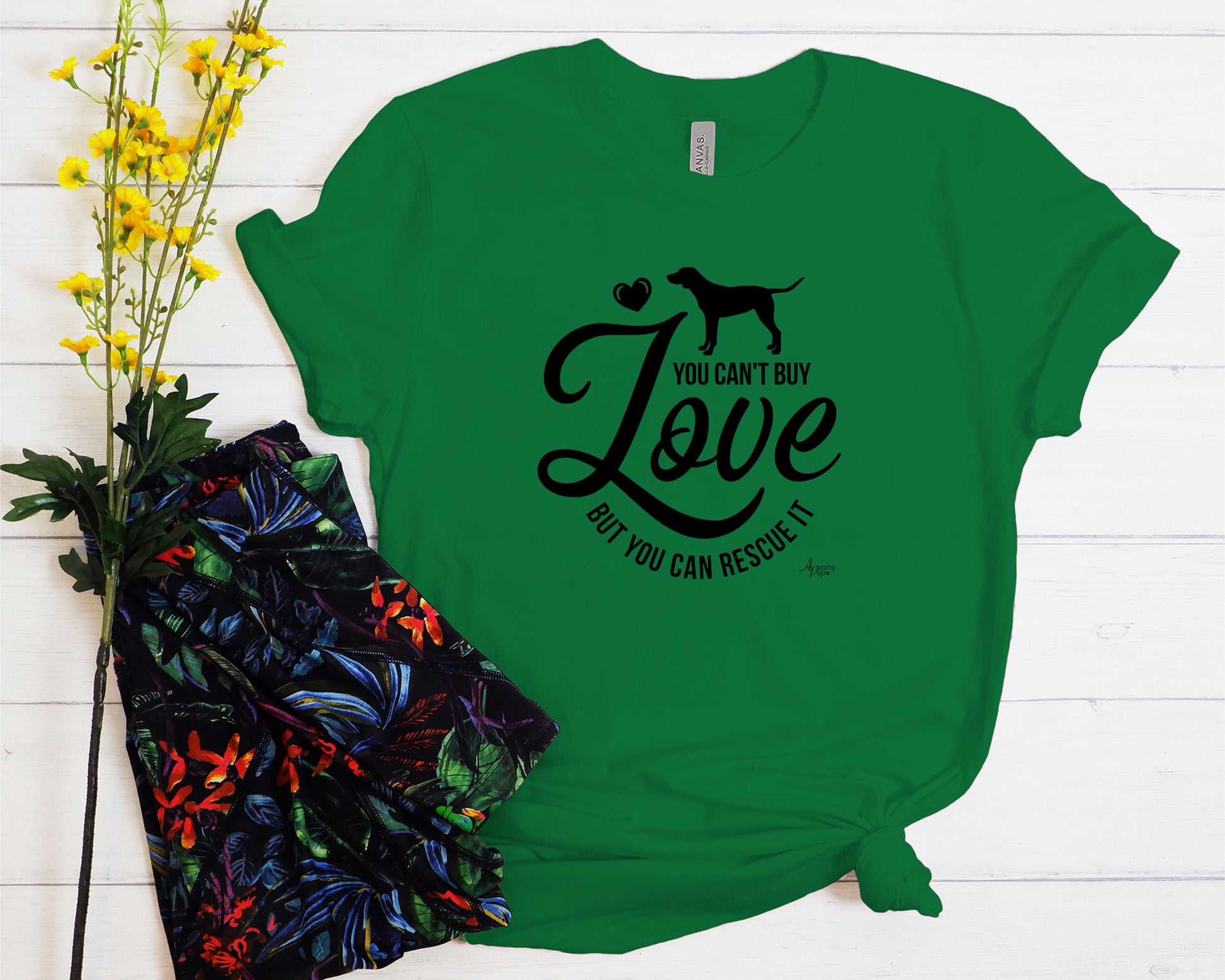 You Can't Buy Love But You Can Rescue It Tee - Apawry Pup