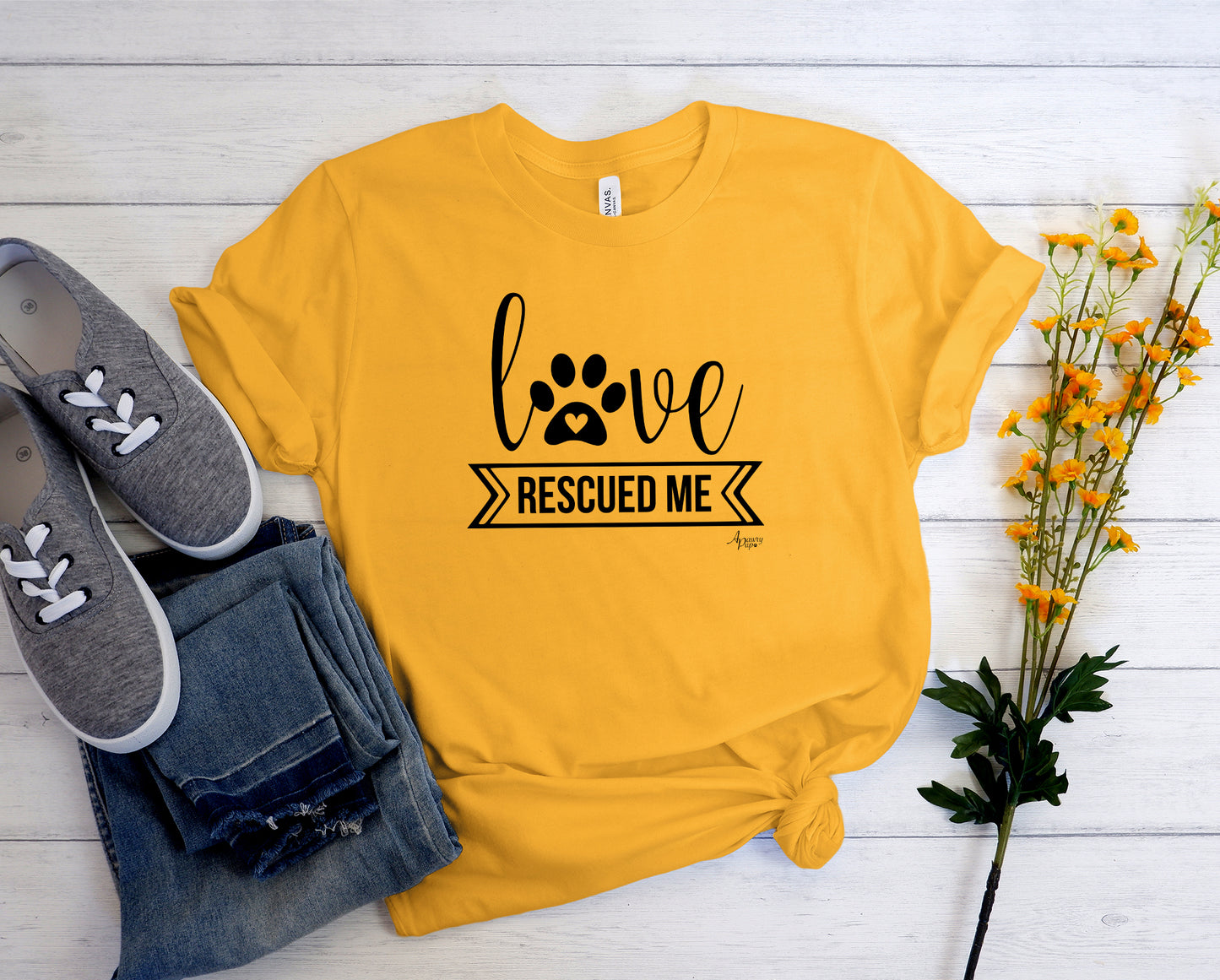 Love Rescued Me Tee - Apawry Pup