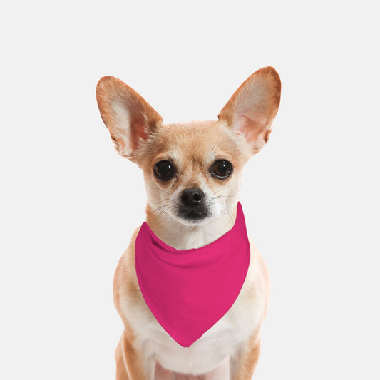 Solid Fuschia Dog Bandana - Apawry Pup