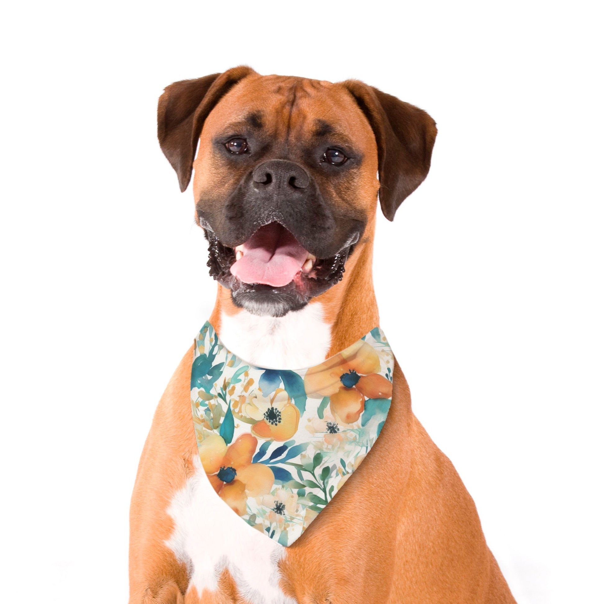 Floral Breeze Watercolour Dog Bandana - Apawry Pup