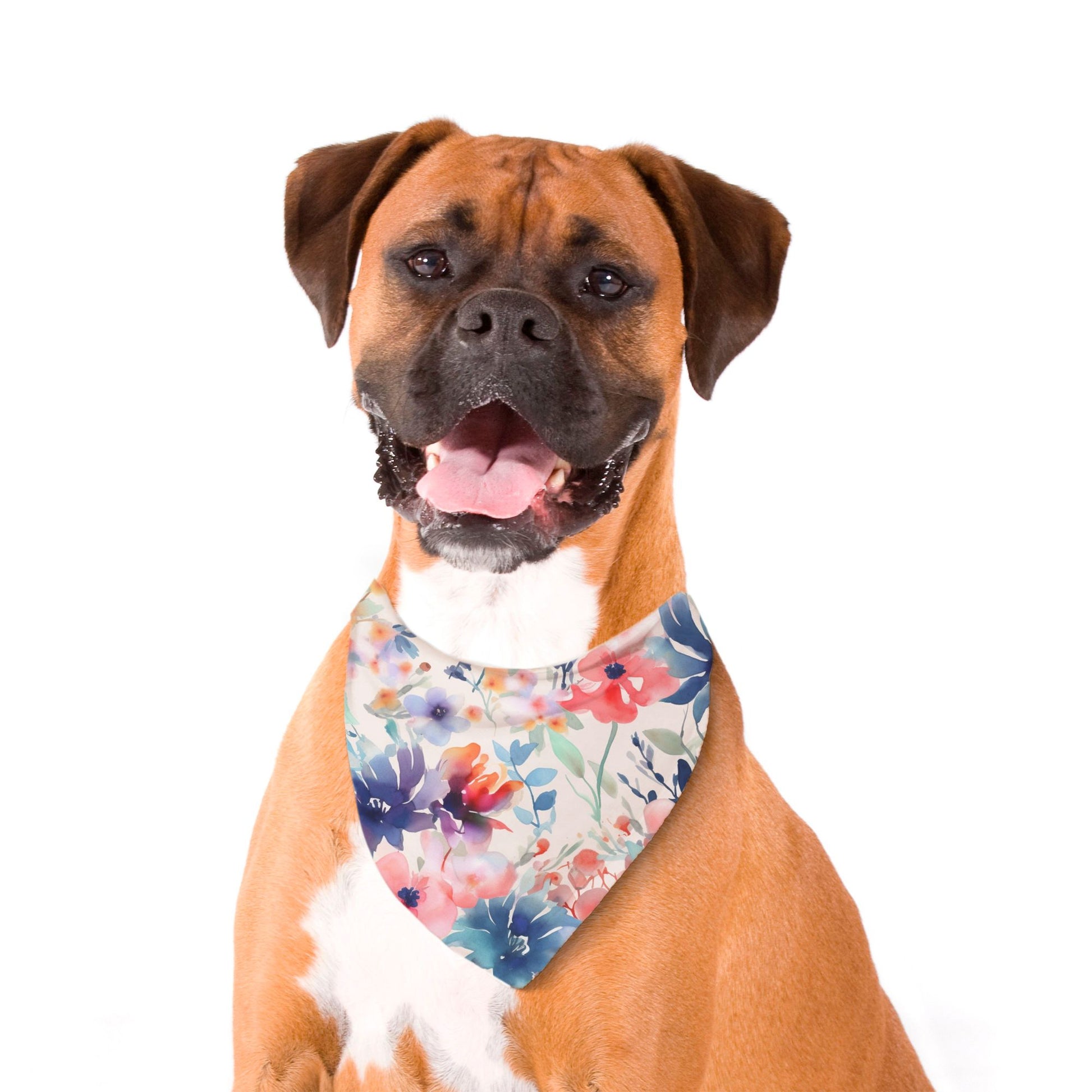 Floral Rainy Morning Watercolour Dog Bandana - Apawry Pup