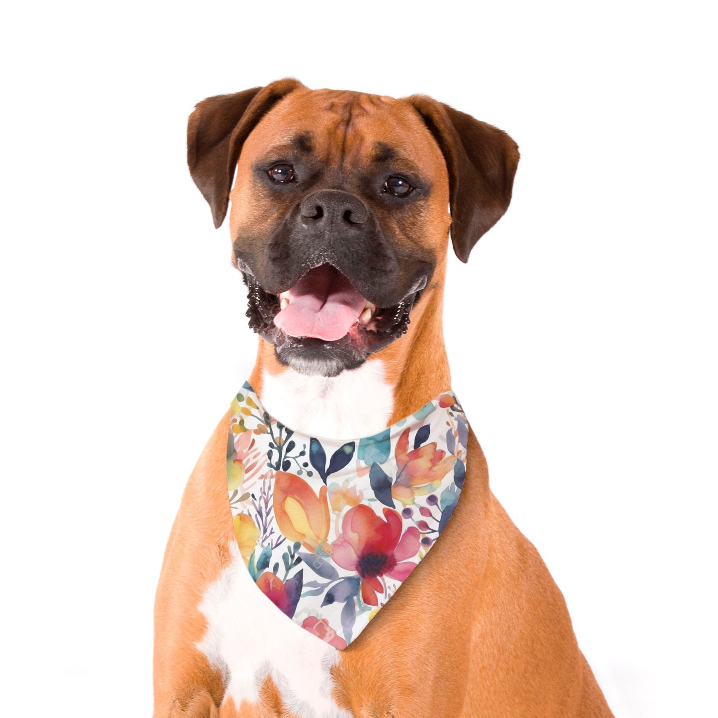 Floral Medley Watercolour Dog Bandana - Apawry Pup