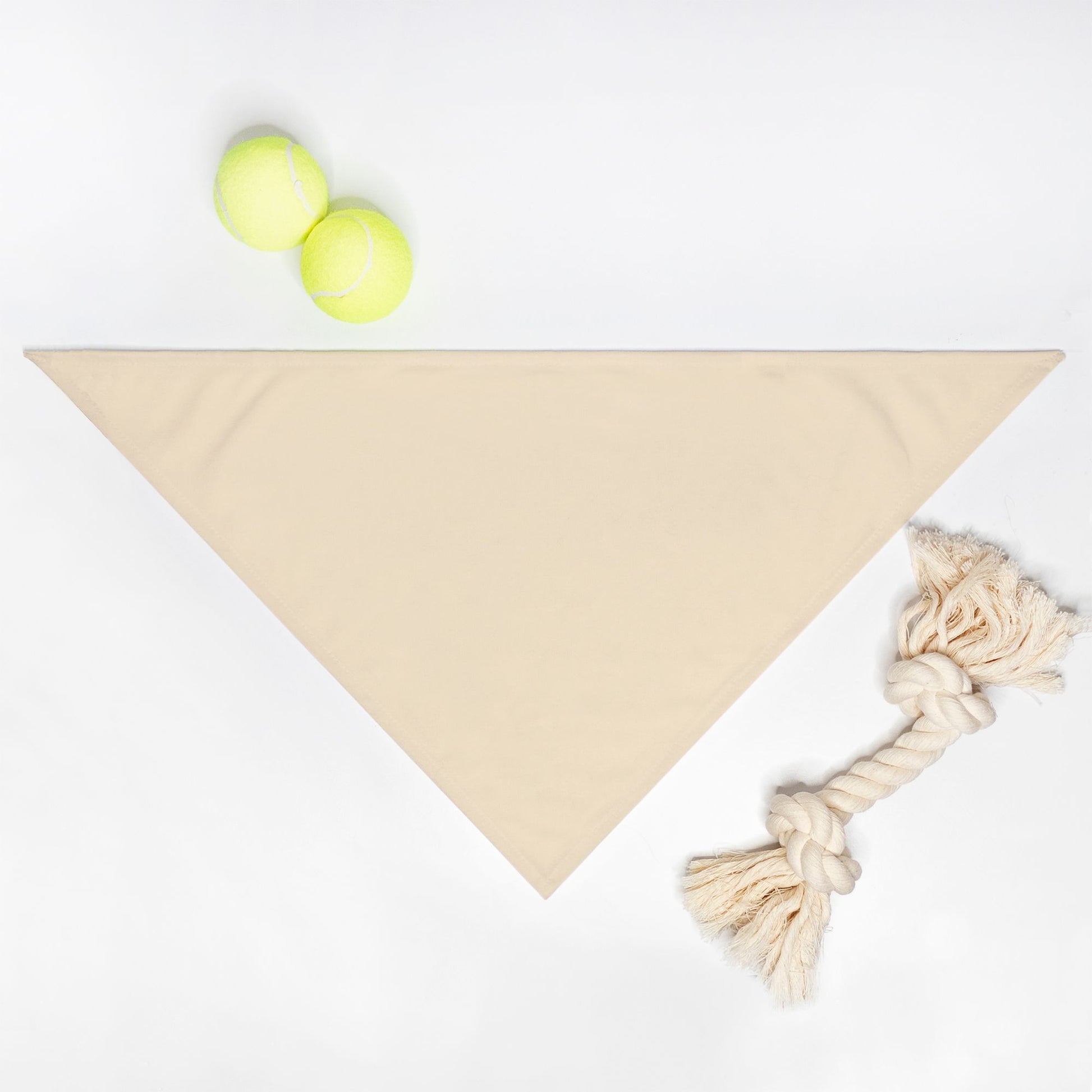 Solid Cream Dog Bandana - Apawry Pup