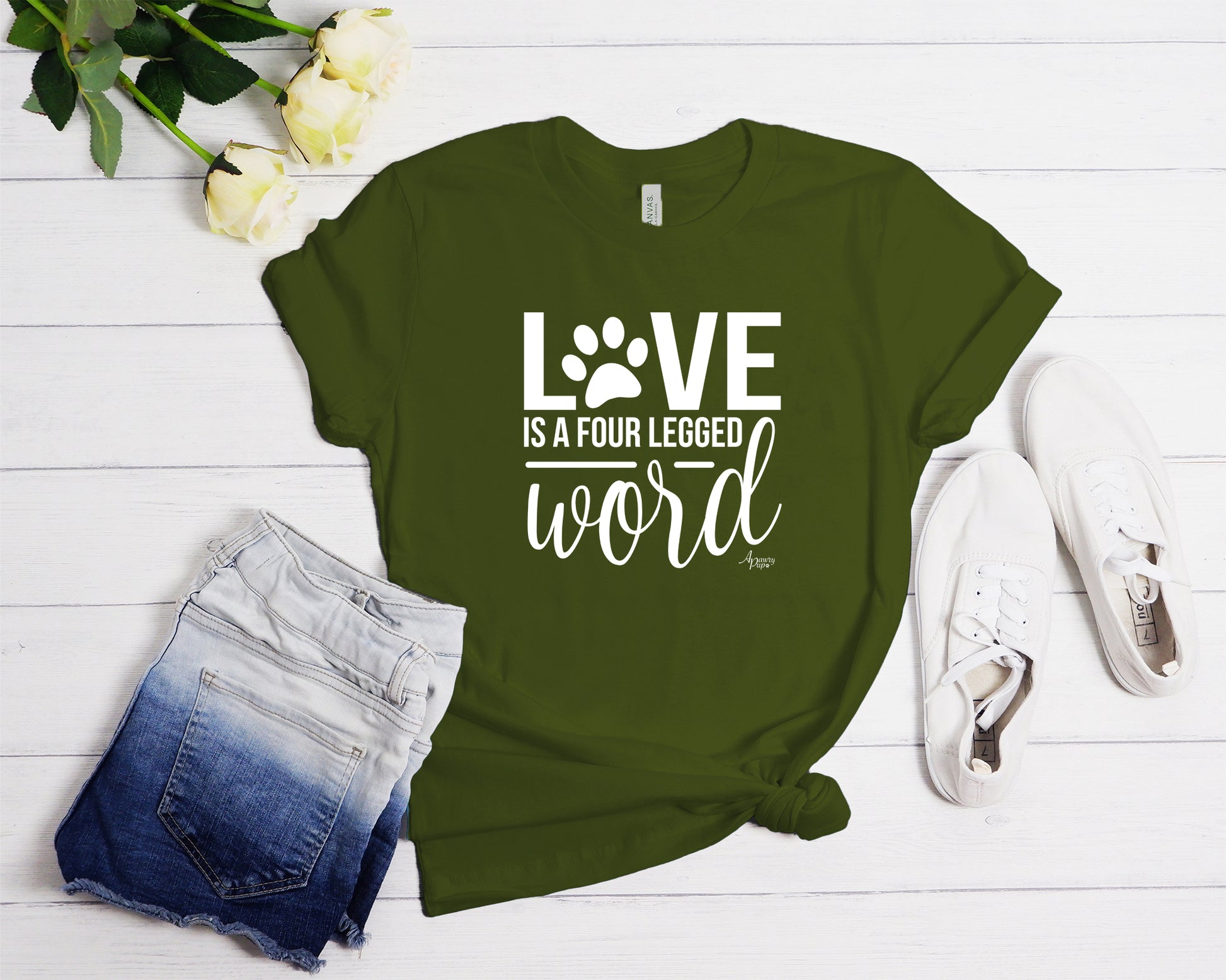 Love Is A Four Legged Word Unisex Tee - Apawry Pup