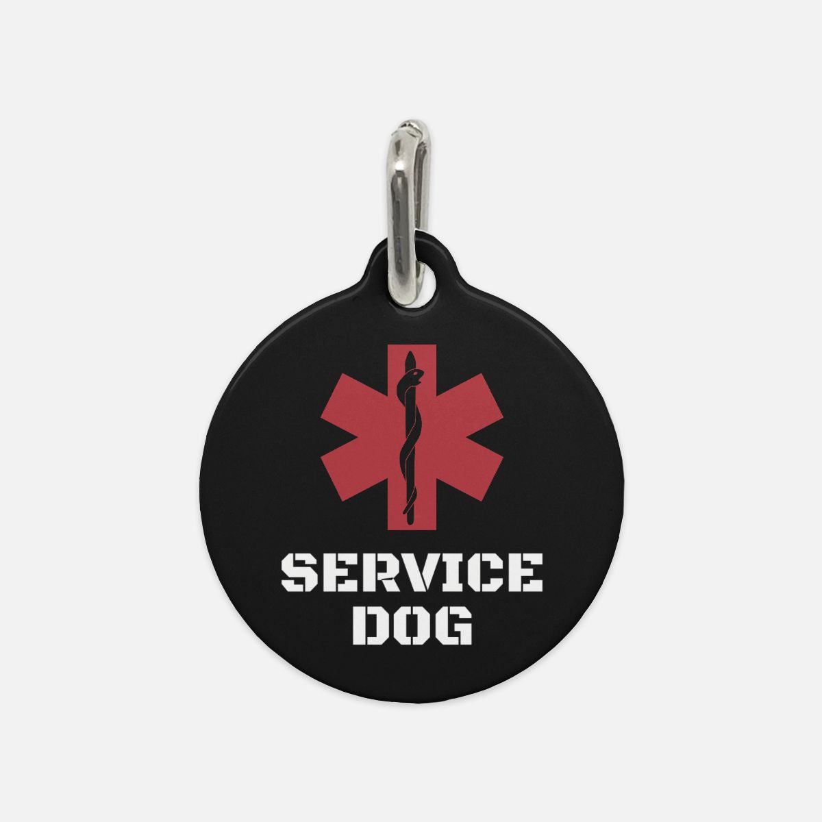 Black Service Dog Dog Tag - Apawry Pup