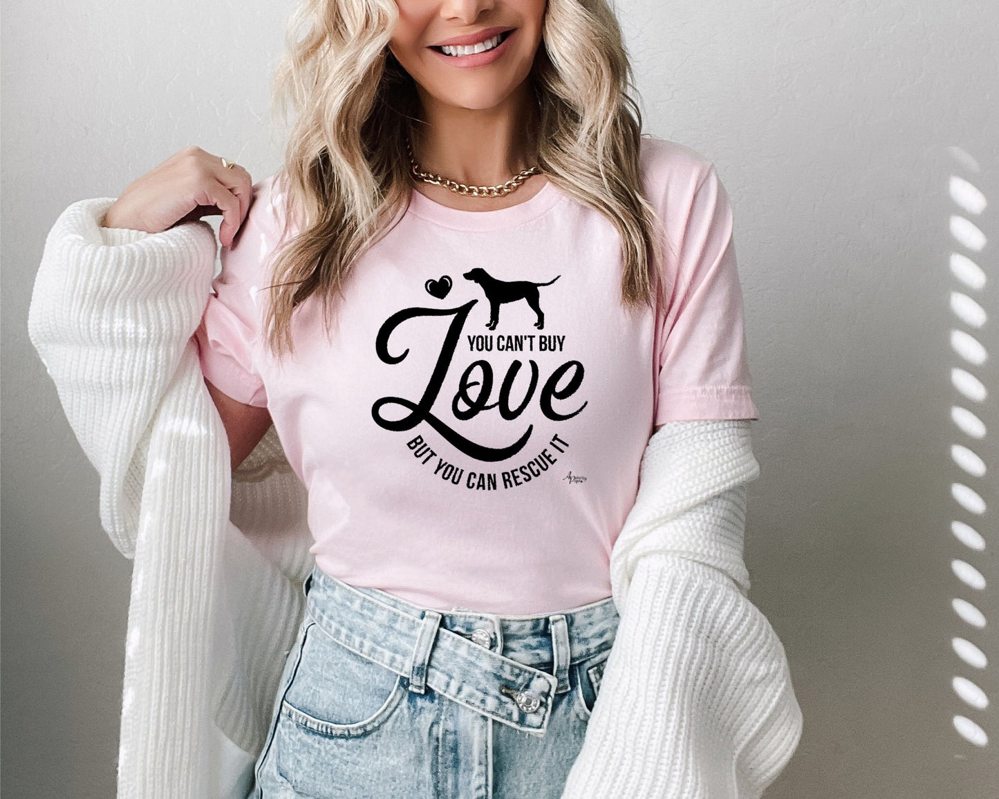 You Can't Buy Love But You Can Rescue It Tee - Apawry Pup