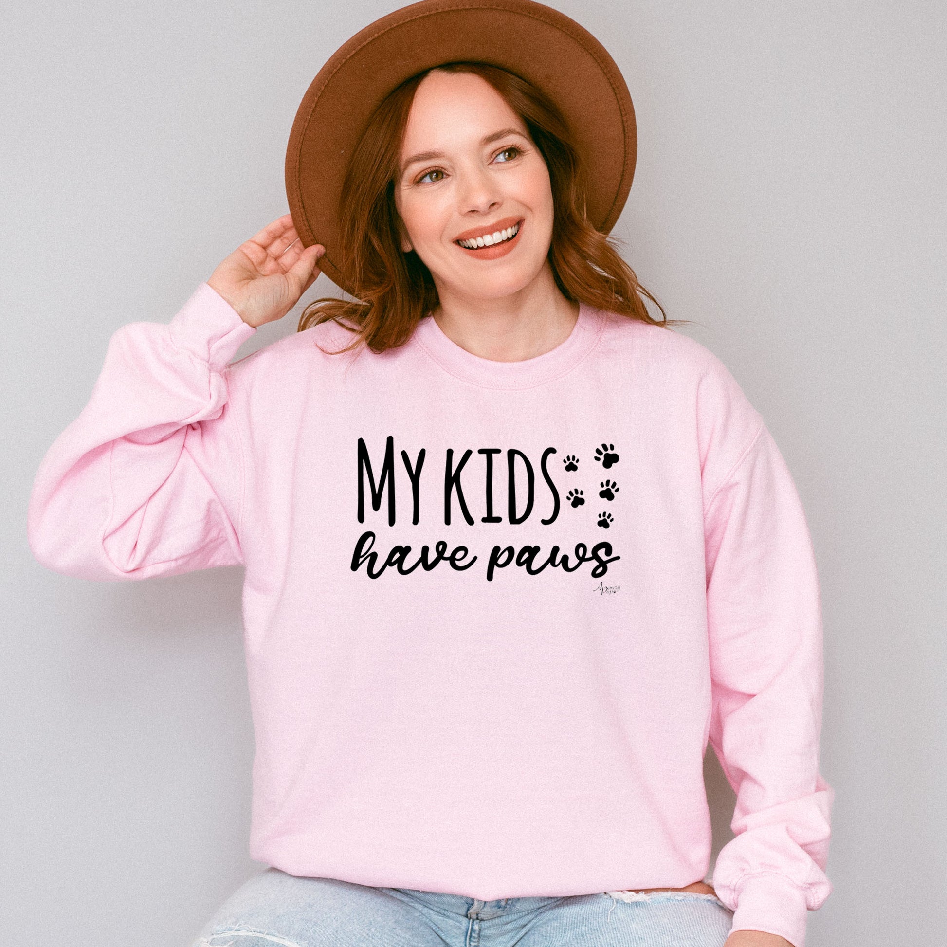 My Kids Have Paws Crewneck Sweatshirt - Apawry Pup