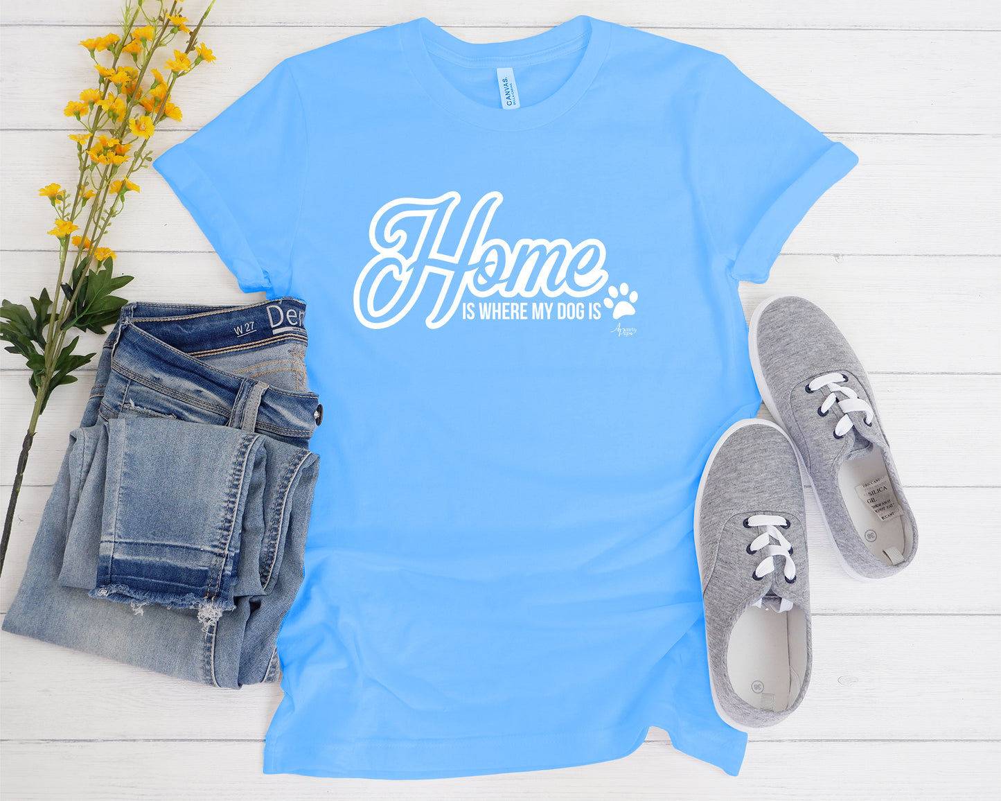 Home Is Where My Dog Is Unisex Tee - Apawry Pup