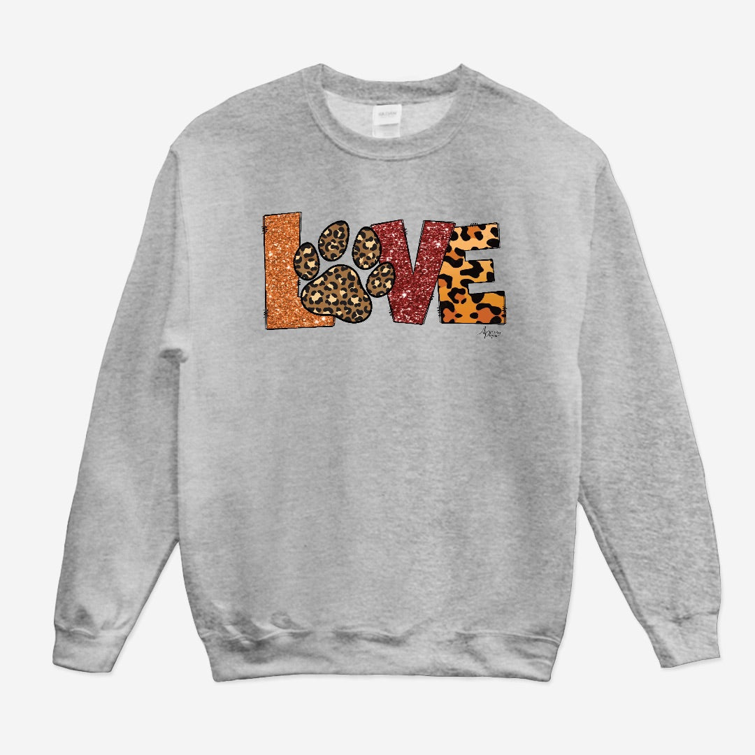 Love Crewneck Sweatshirt - Apawry Pup