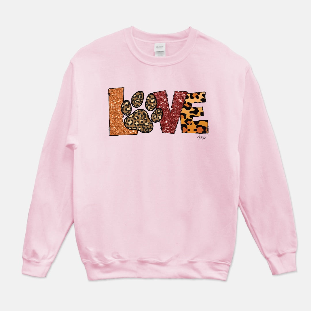 Love Crewneck Sweatshirt - Apawry Pup