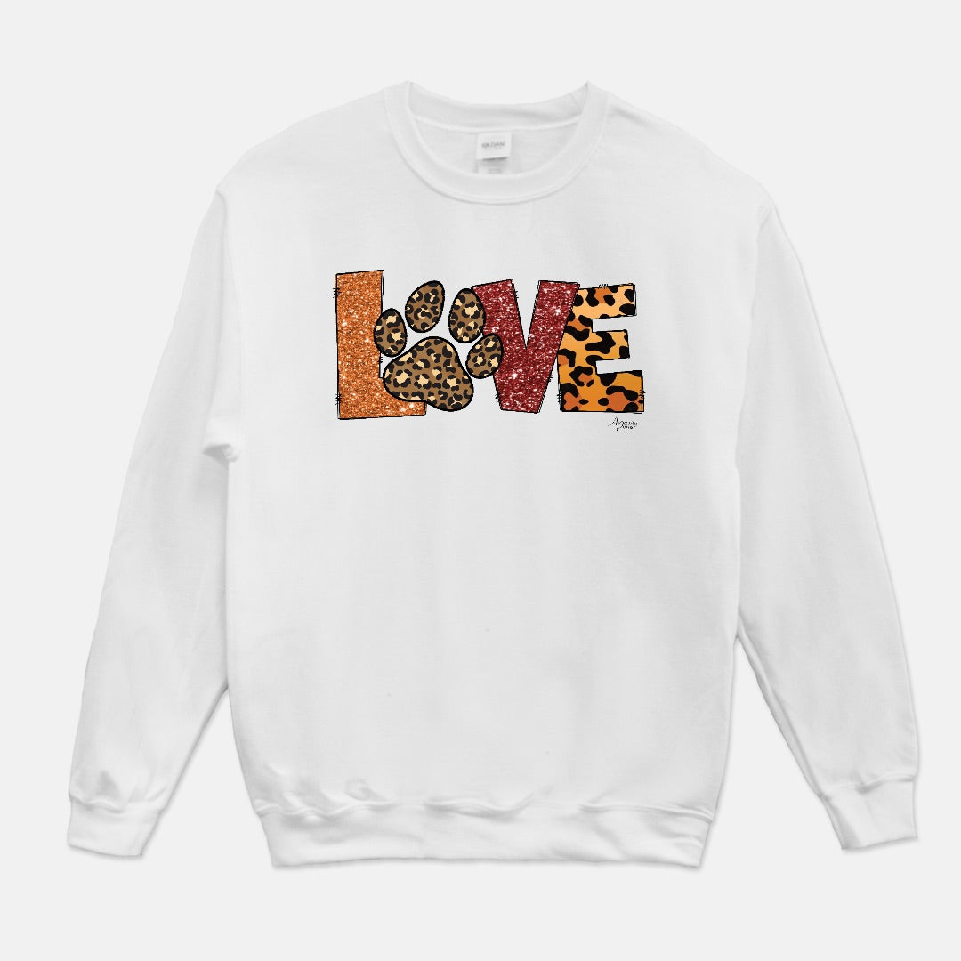 Love Crewneck Sweatshirt - Apawry Pup