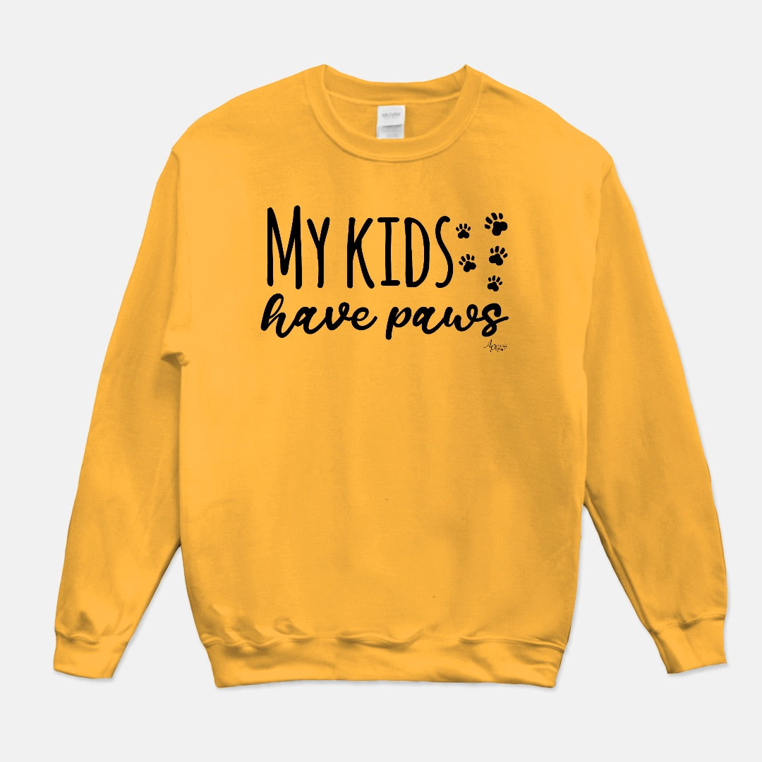 My Kids Have Paws Crewneck Sweatshirt - Apawry Pup