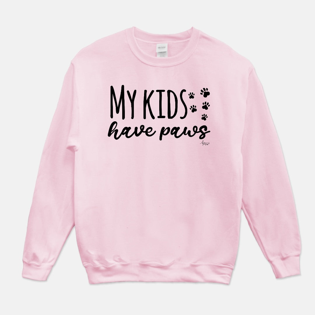 My Kids Have Paws Crewneck Sweatshirt - Apawry Pup