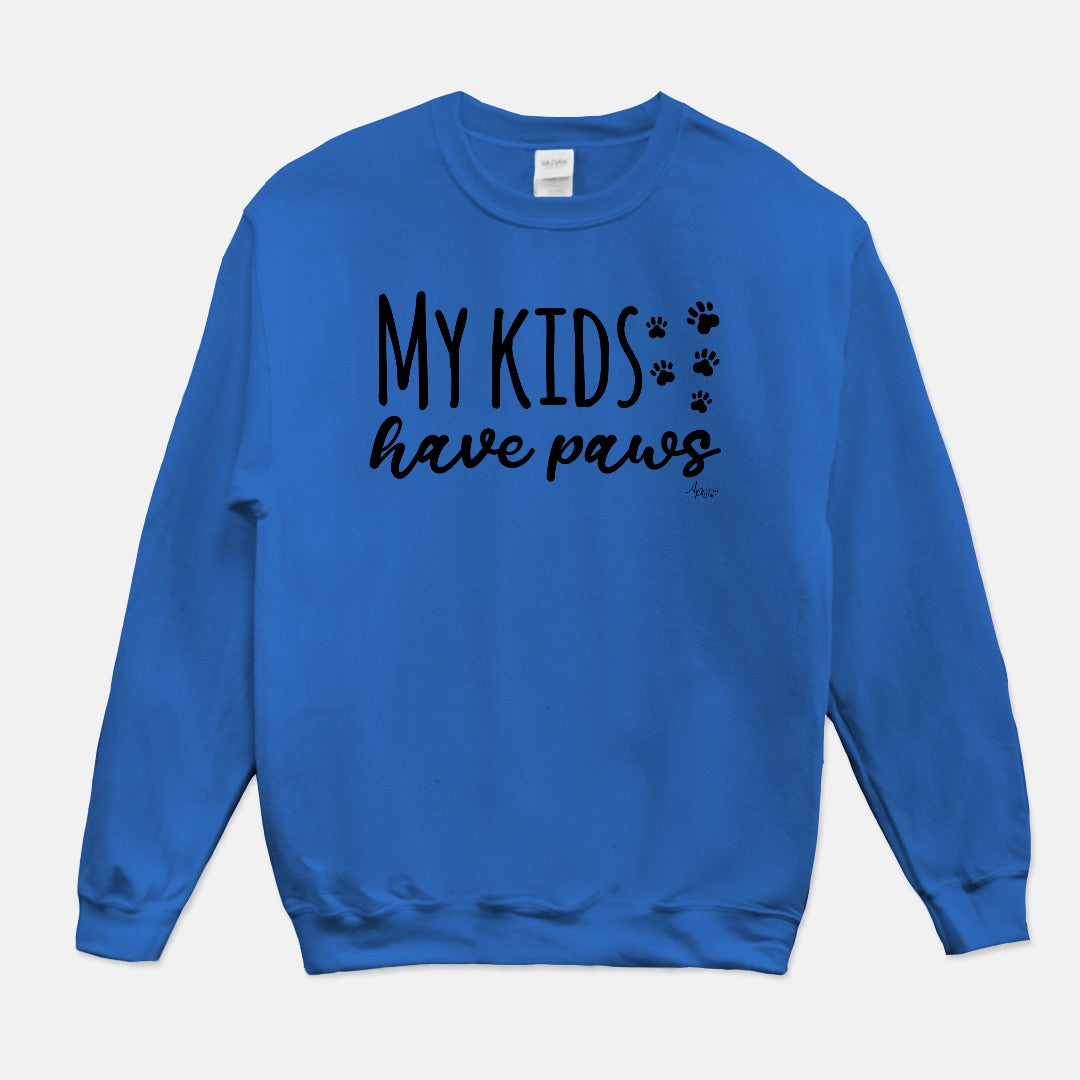 My Kids Have Paws Crewneck Sweatshirt - Apawry Pup