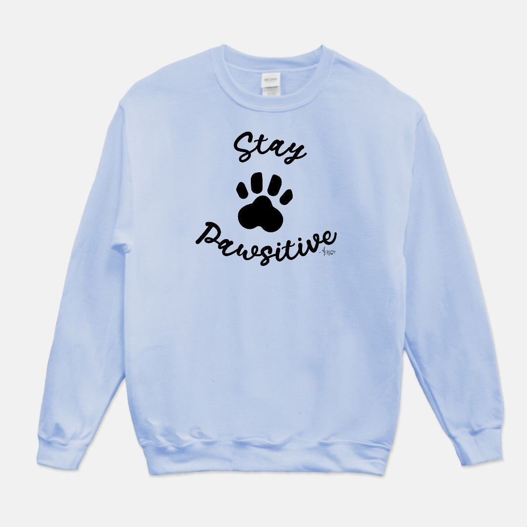 Stay Pawsitive Crewneck Sweatshirt - Apawry Pup