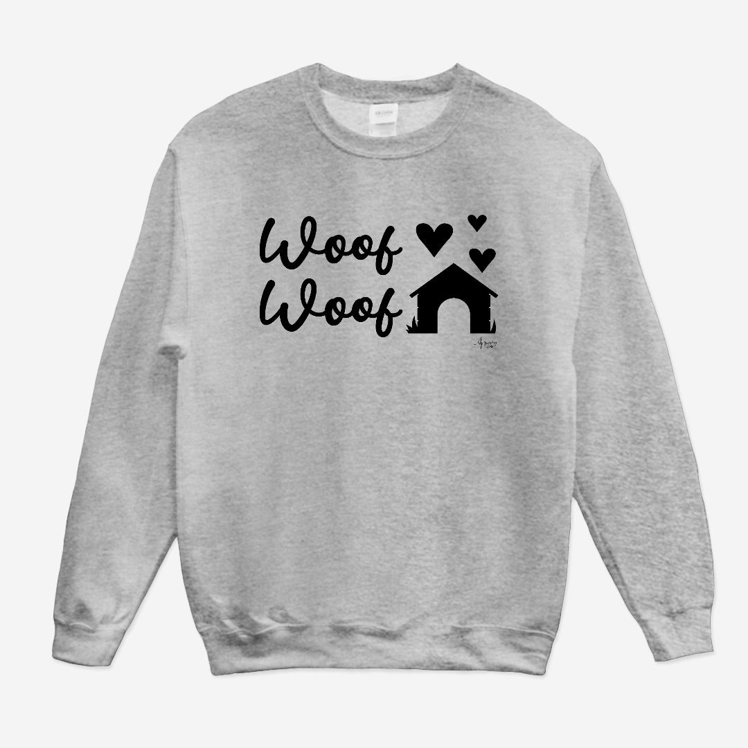 Woof Woof Crewneck Sweatshirt - Apawry Pup