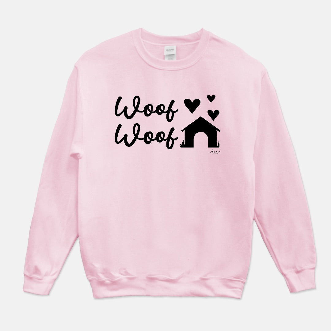 Woof Woof Crewneck Sweatshirt - Apawry Pup