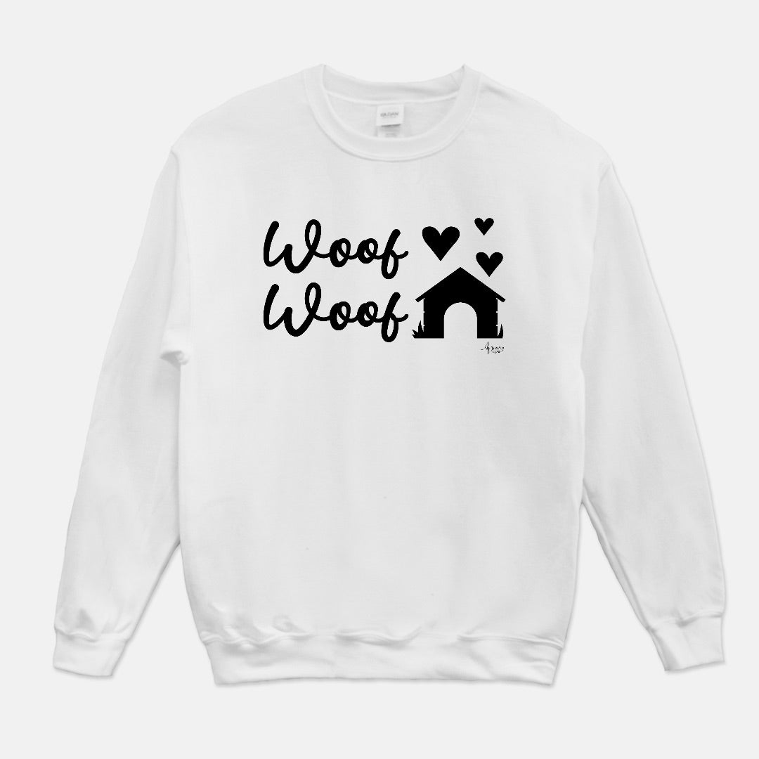 Woof Woof Crewneck Sweatshirt - Apawry Pup