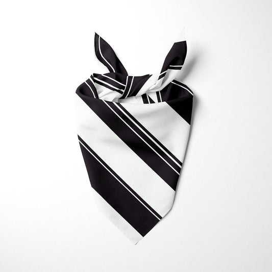 Black and White Striped Dog Bandana - Apawry Pup