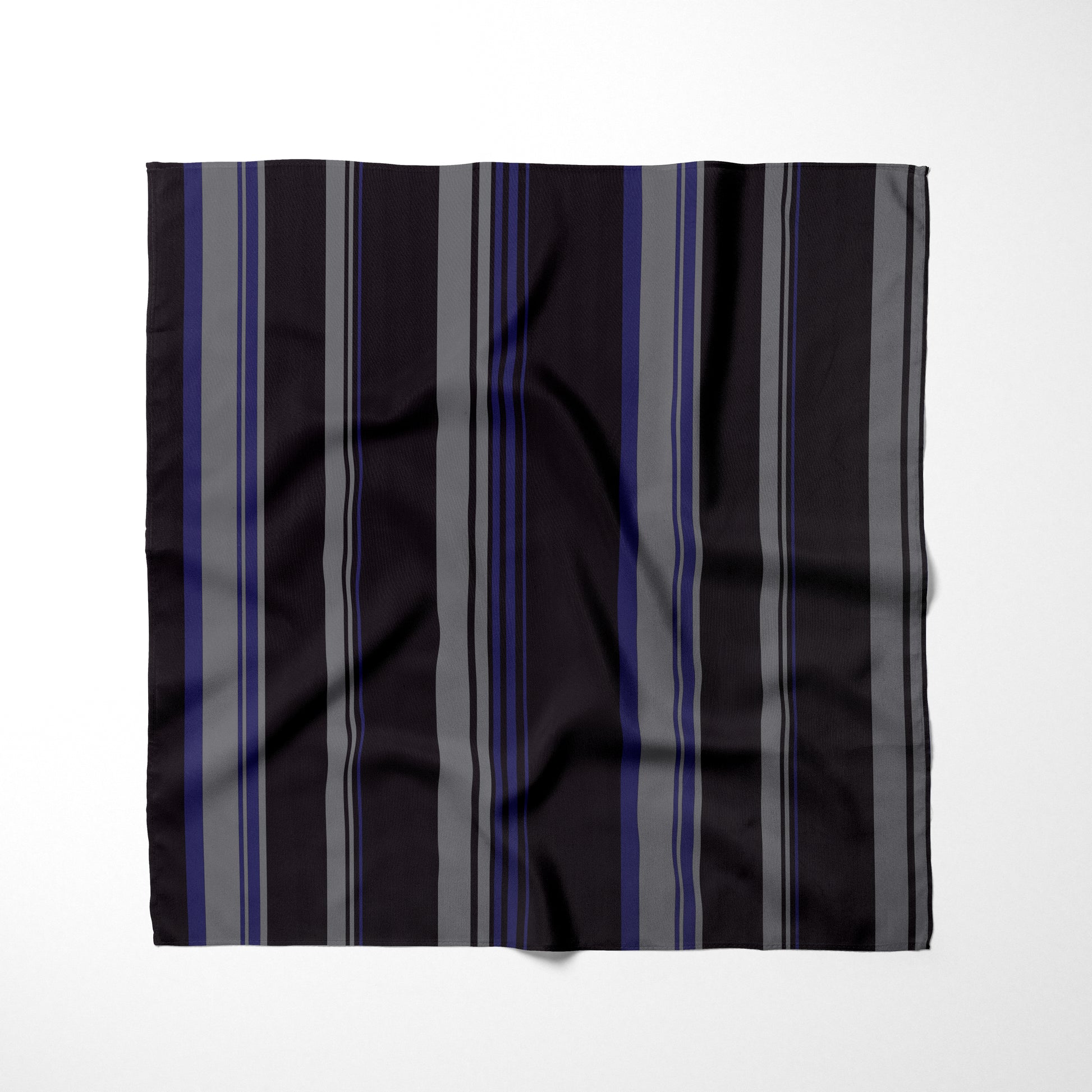 Black Grey And Navy Blue Striped Dog Bandana - Apawry Pup