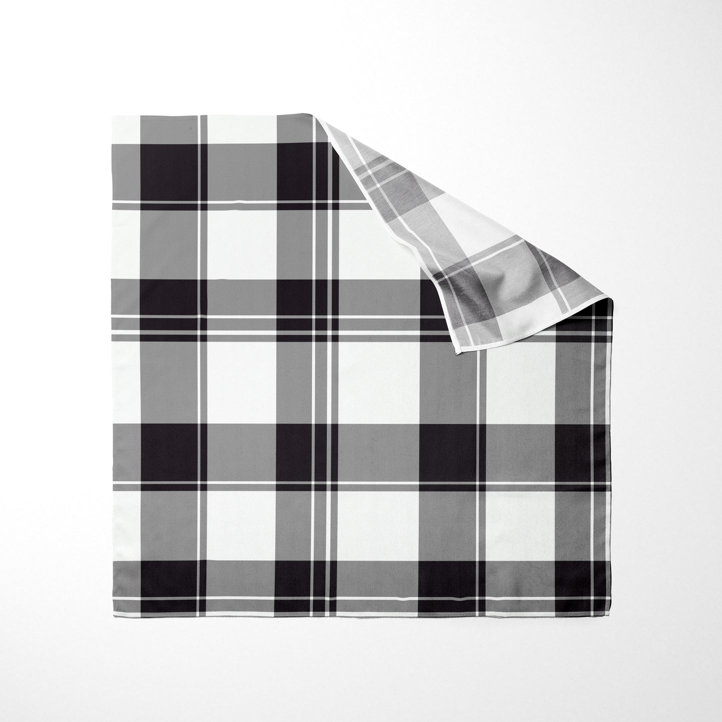 Black Grey And White Plaid Dog Bandana - Apawry Pup