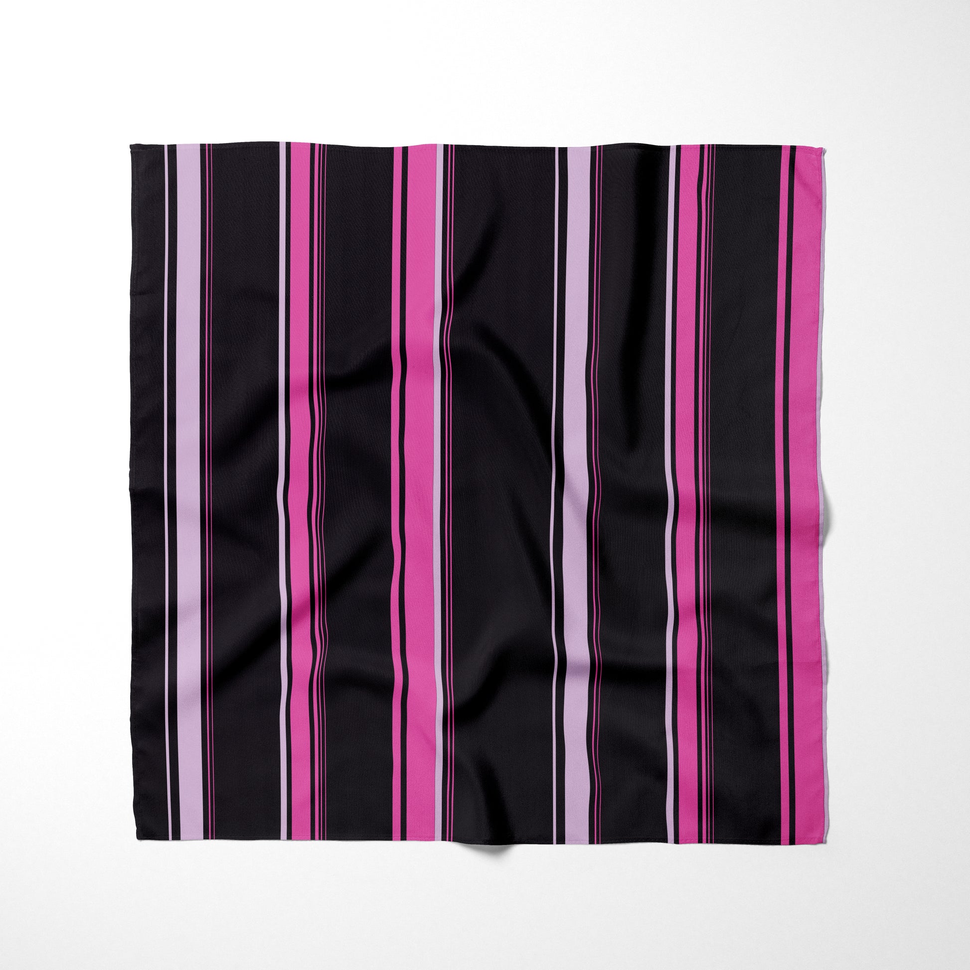 Black Hot Pink And Light Purple Striped Dog Bandana - Apawry Pup