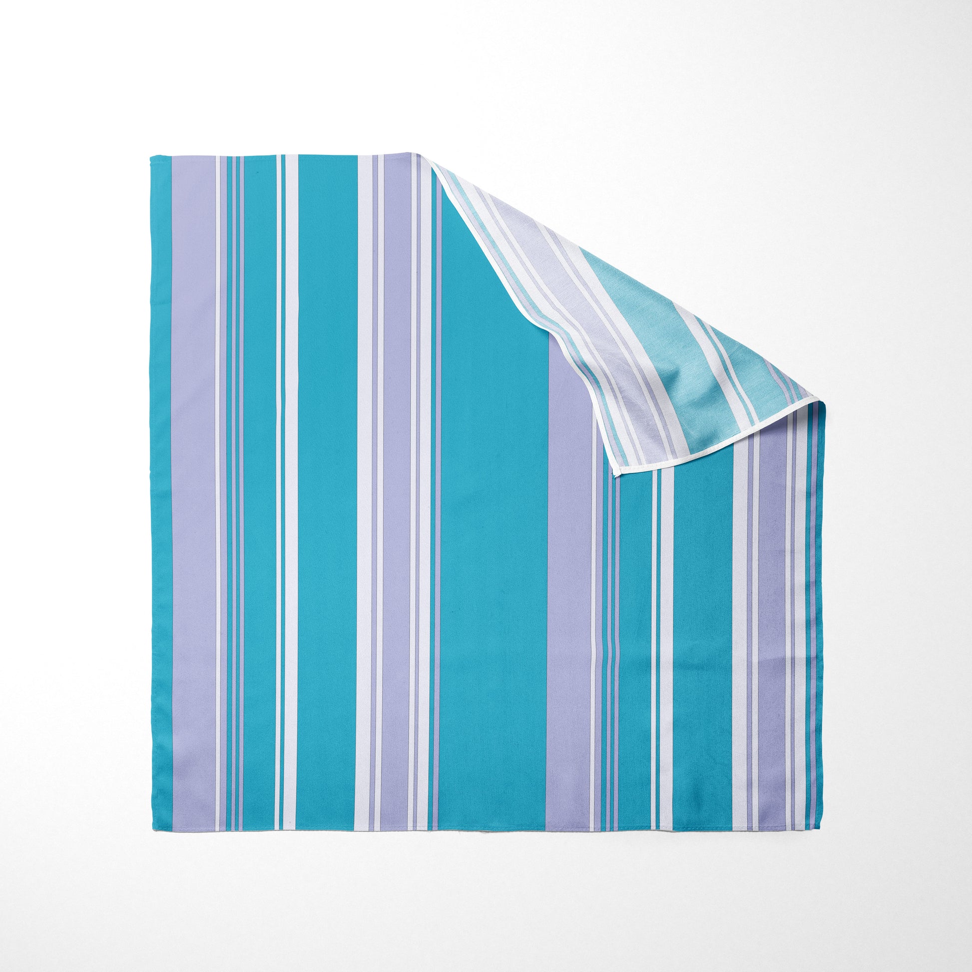 Blue Light Purple and White Striped Dog Bandana - Apawry Pup