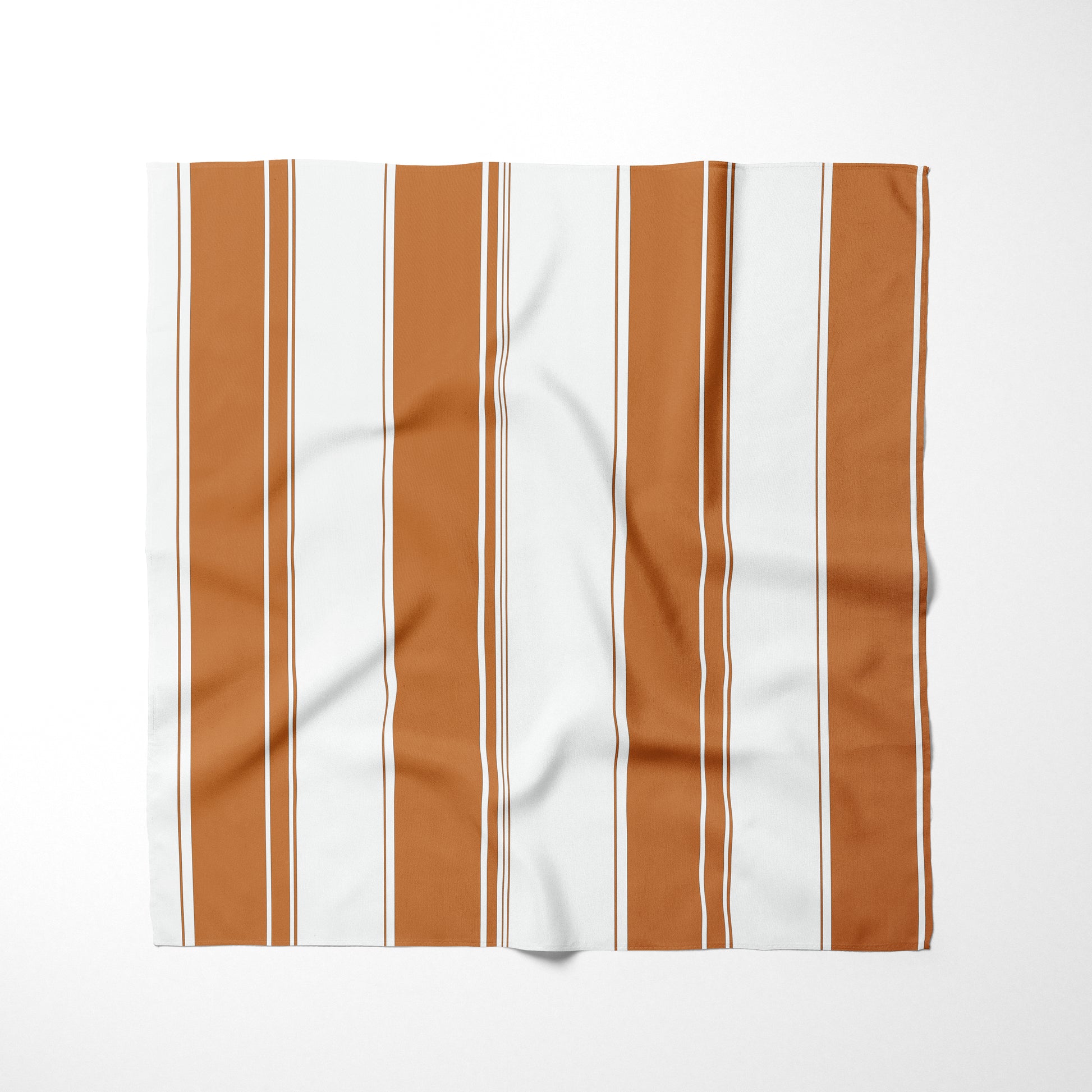 Burnt Orange and White Striped Dog Bandana - Apawry Pup