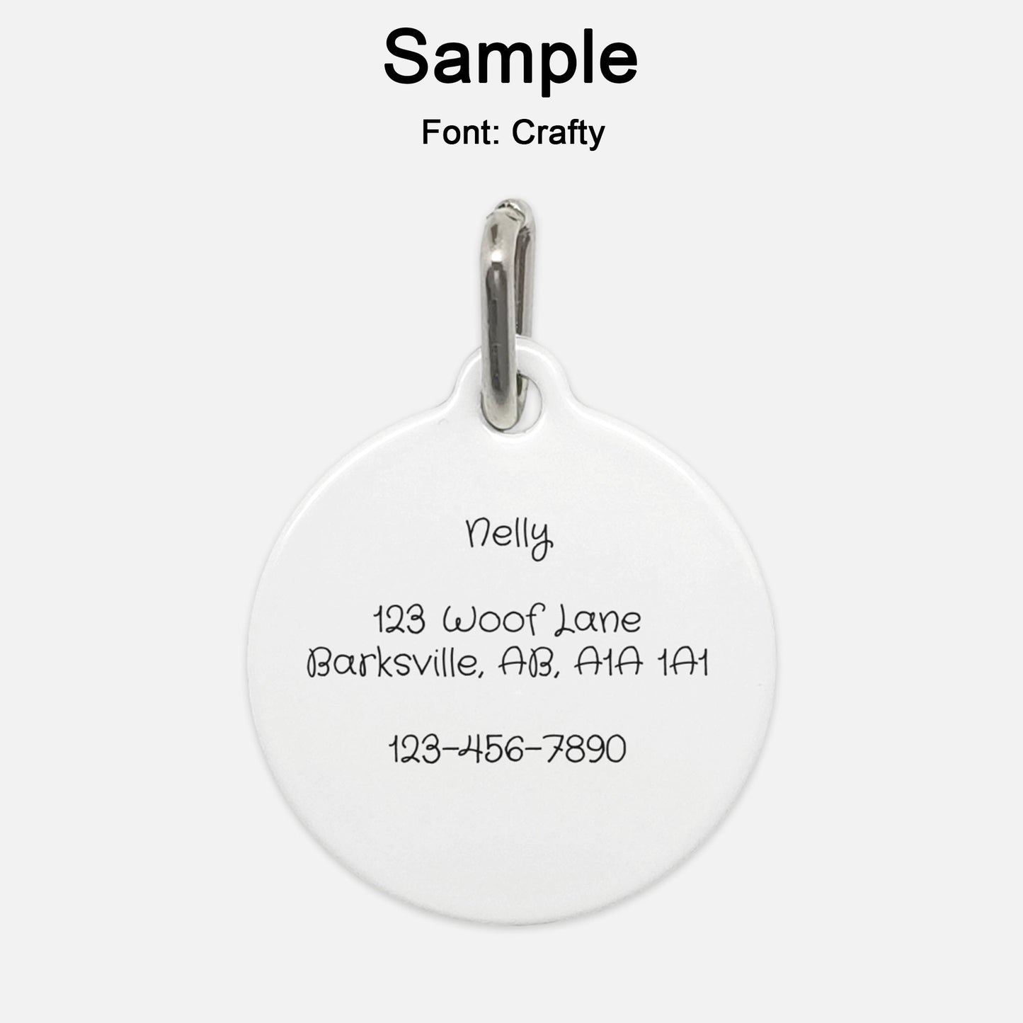 White & Red Stripes Dog Tag - Apawry Pup
