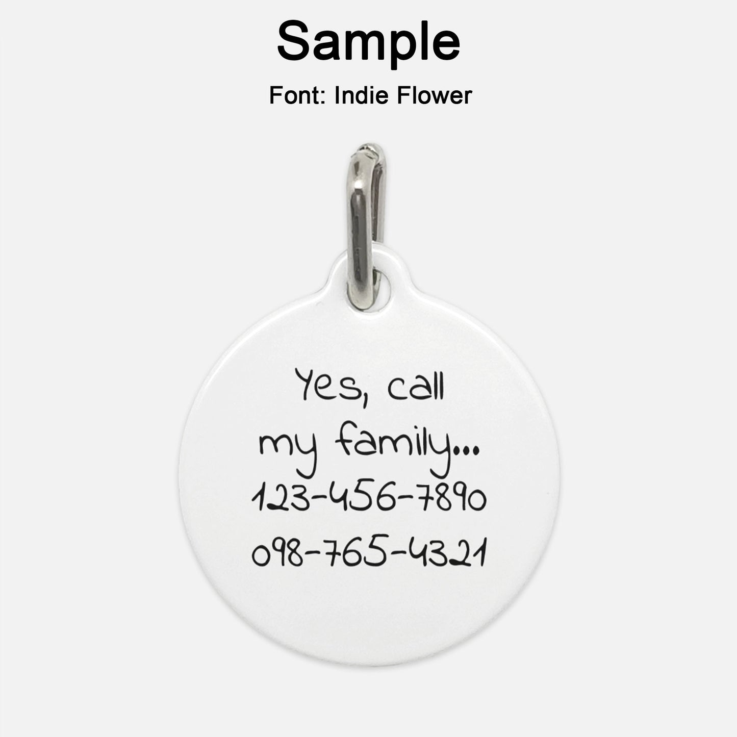 White & Red Stripes Dog Tag - Apawry Pup
