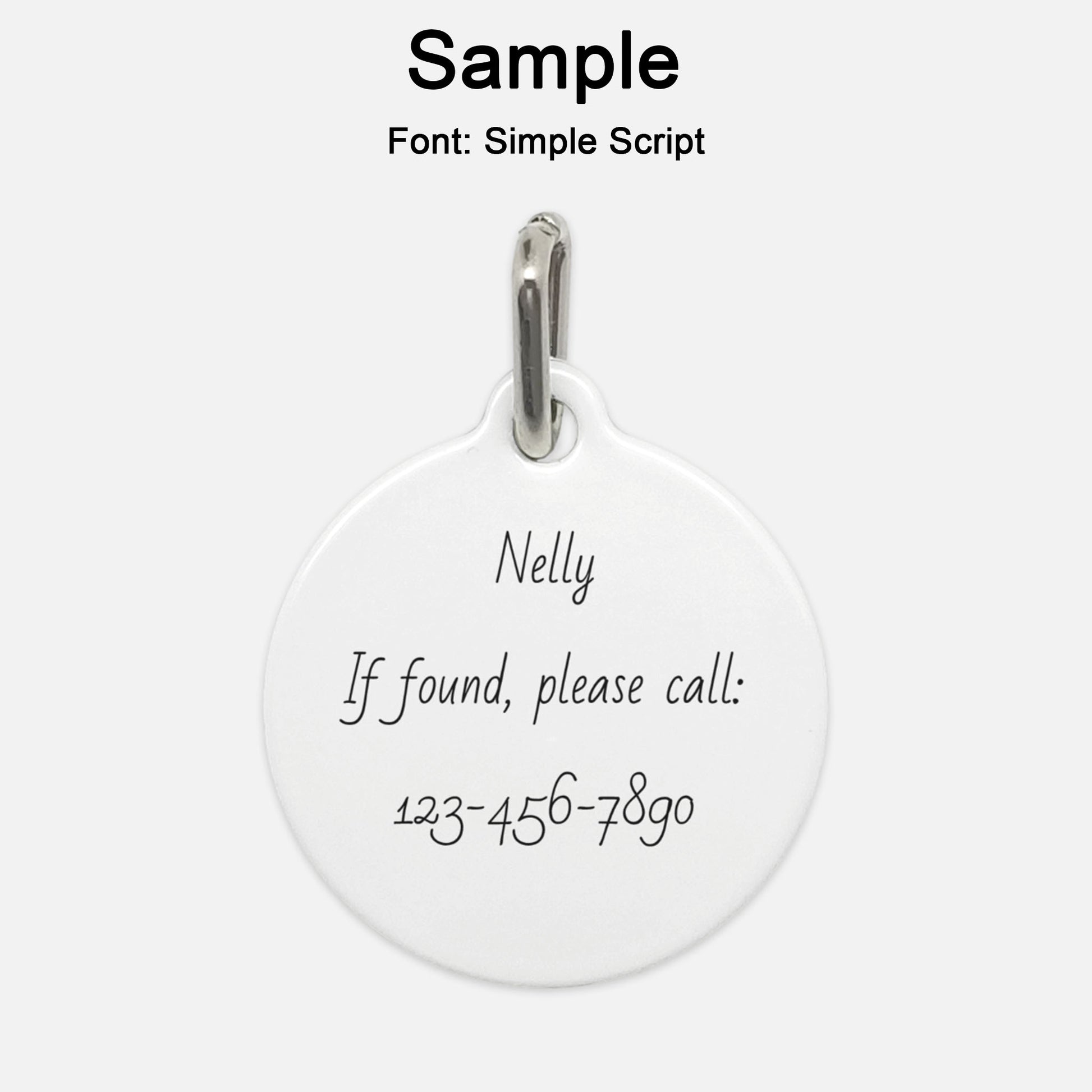 White & Red Stripes Dog Tag - Apawry Pup