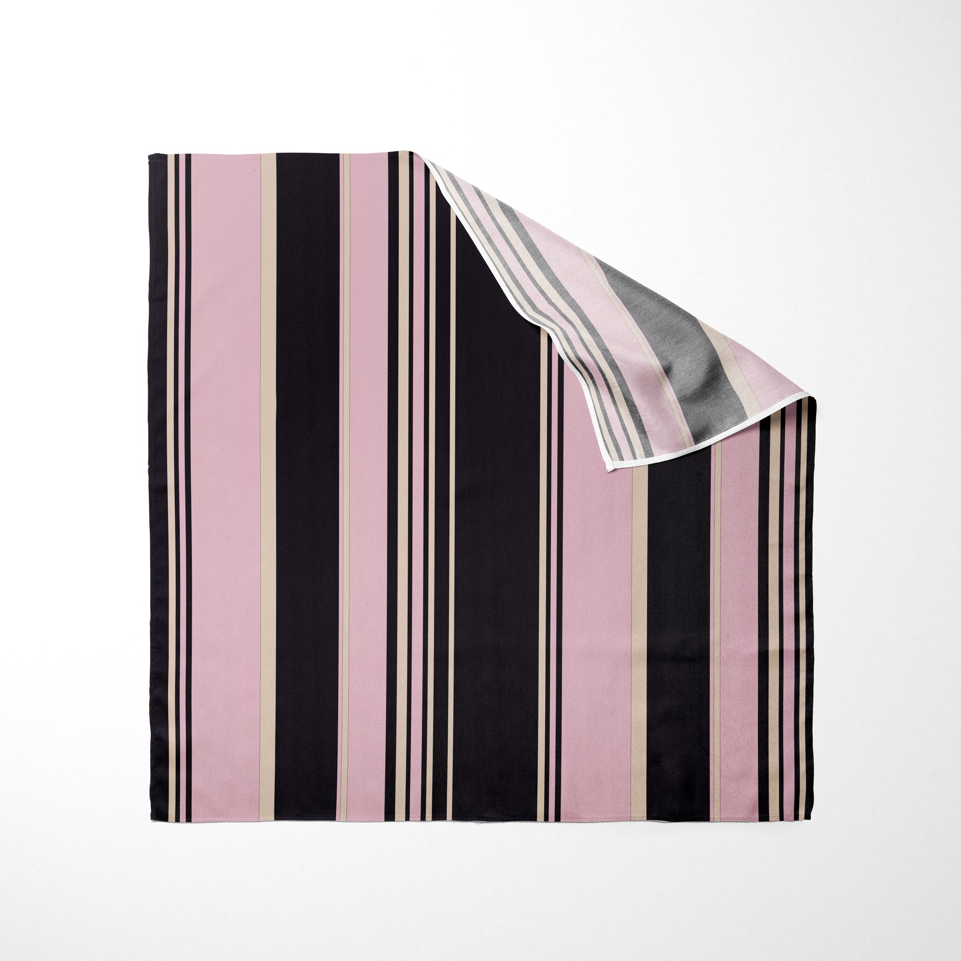 Dusty Pink Black And Nude Striped Dog Bandana - Apawry Pup